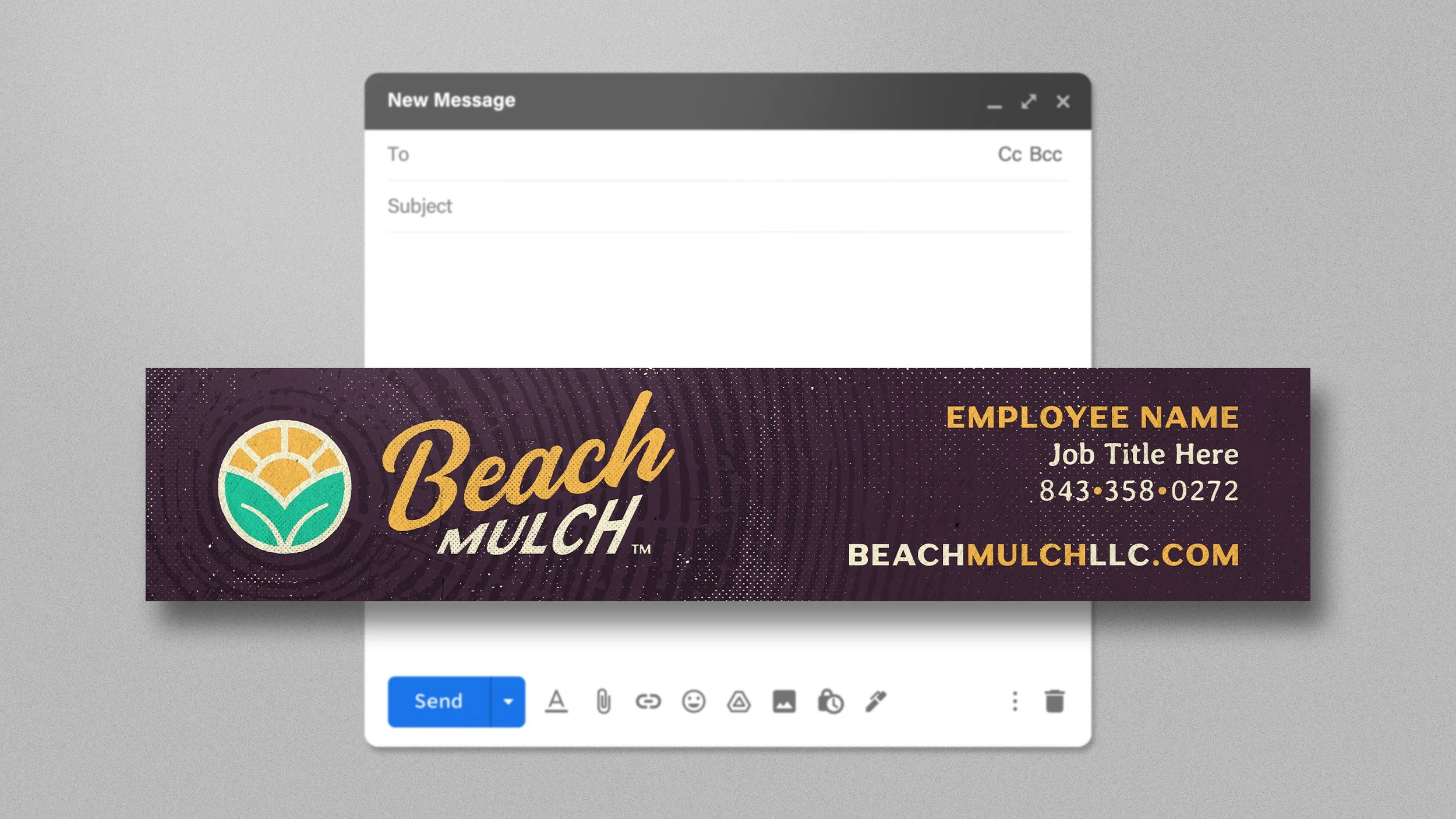 Beach Mulch email signature template