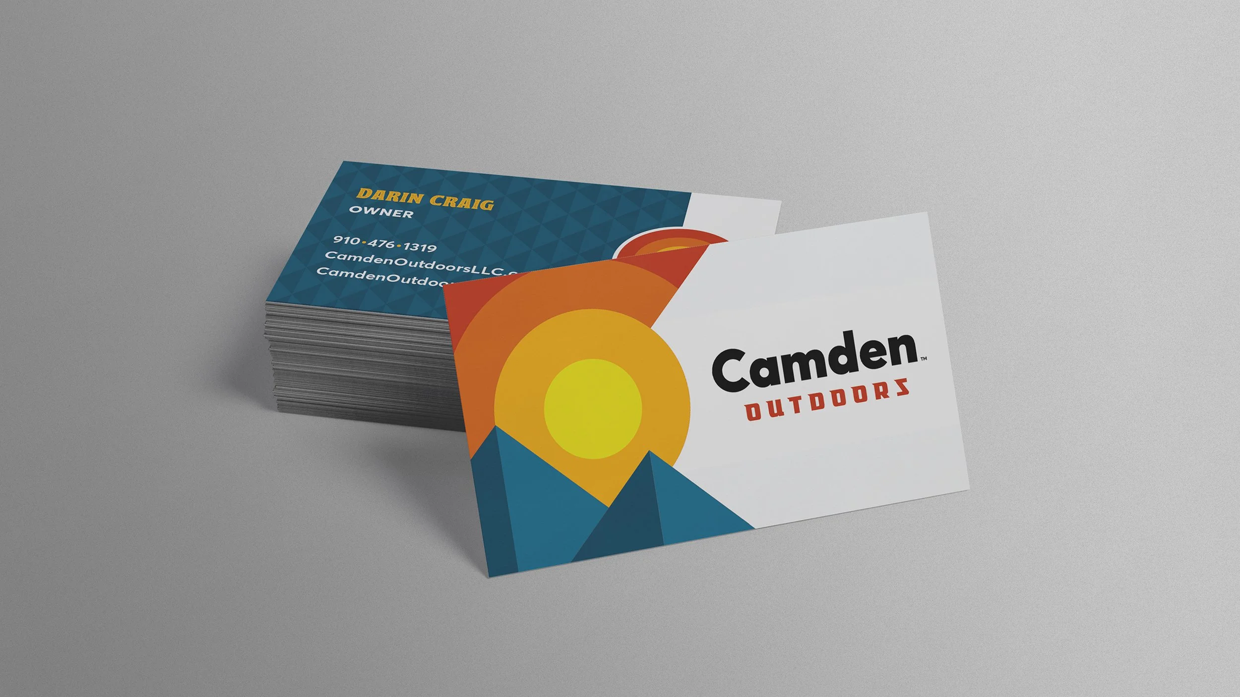 Camden Outdoors business cards