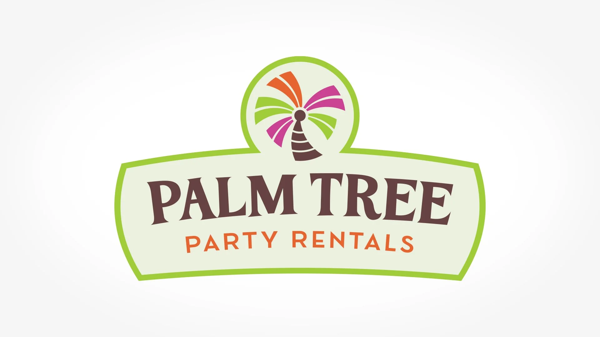 Palm Tree Party Rentals logo design