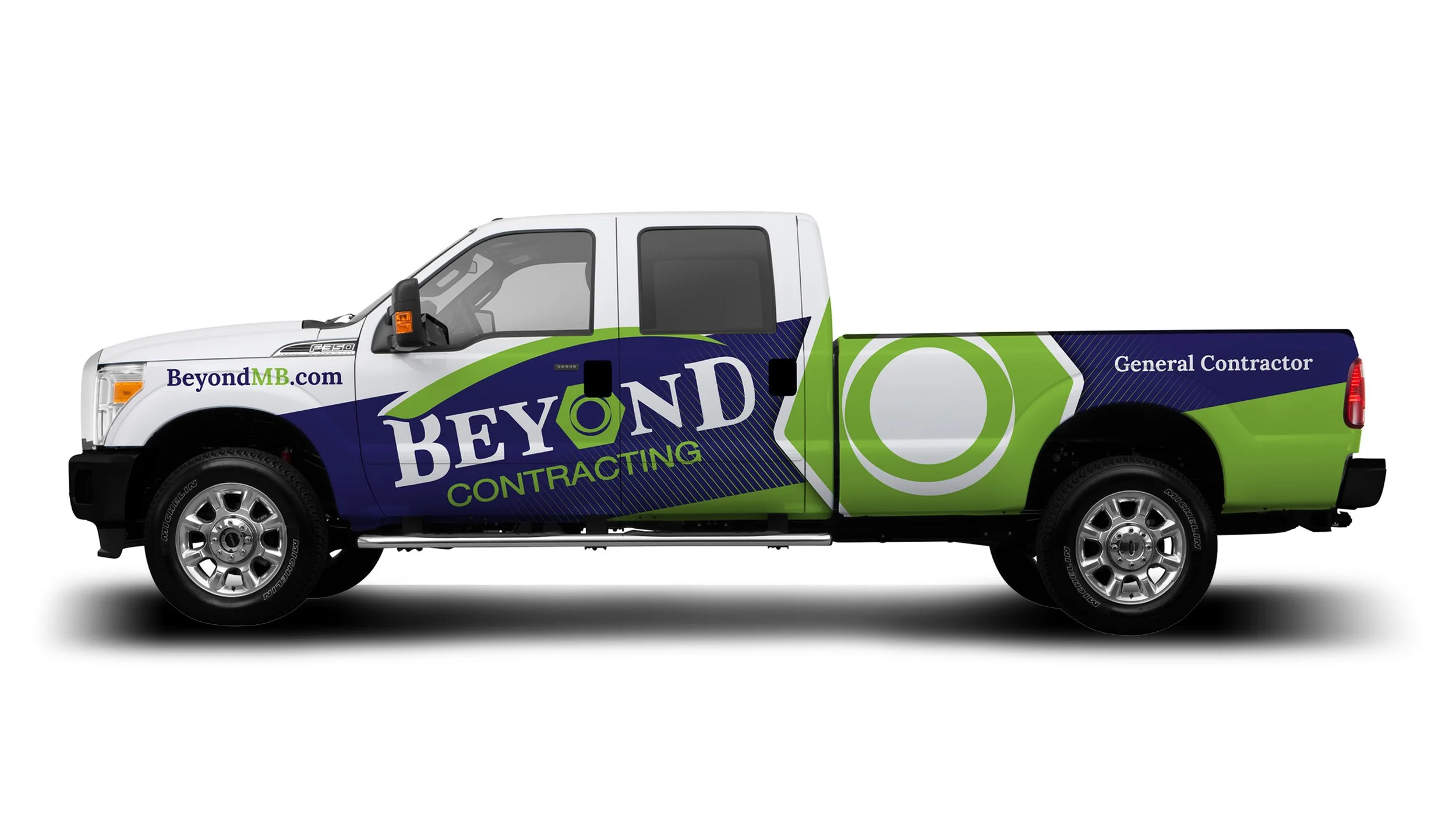 Beyond Contracting truck wrap
