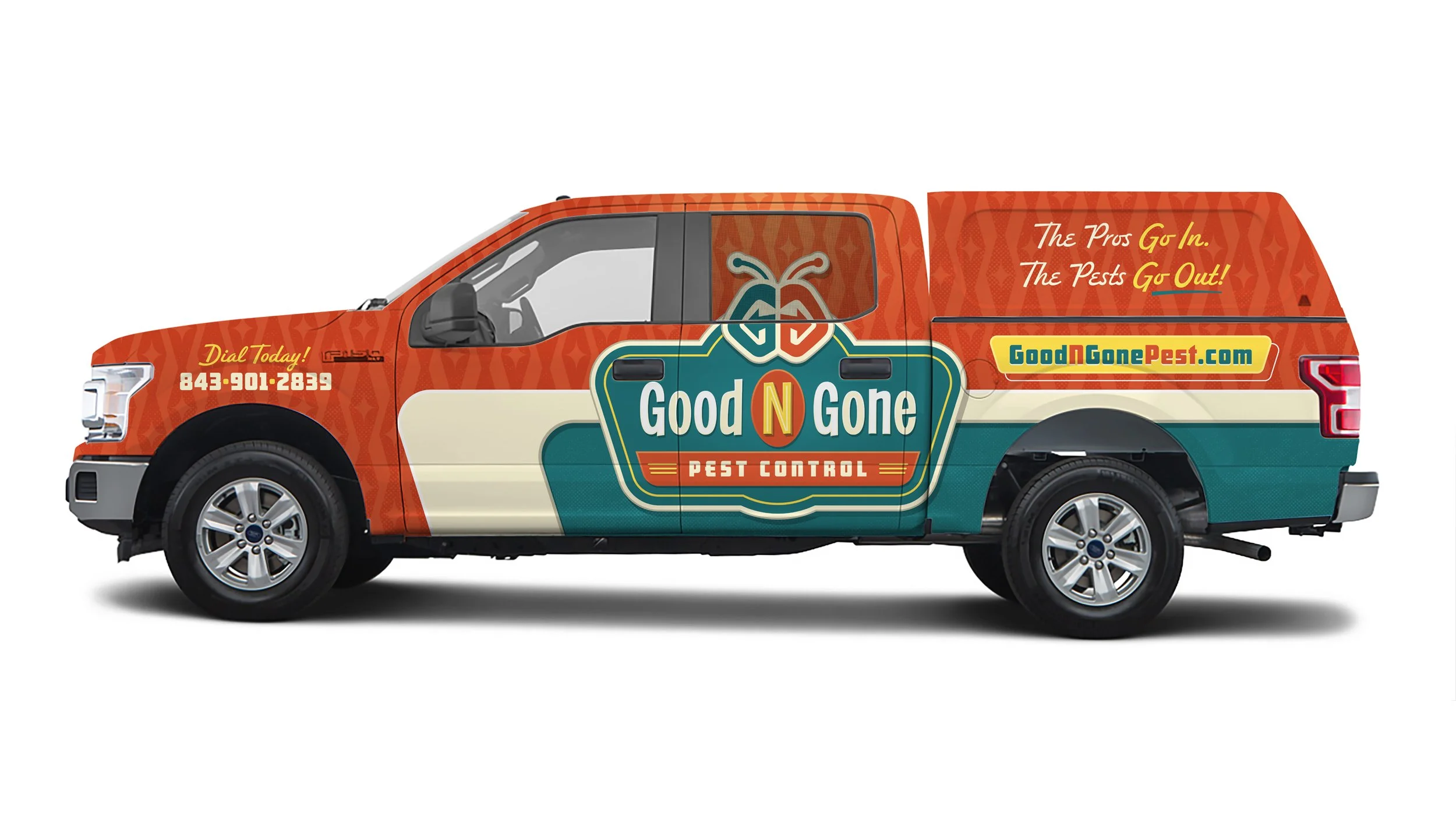 Good N Gone Pest Control truck wrap