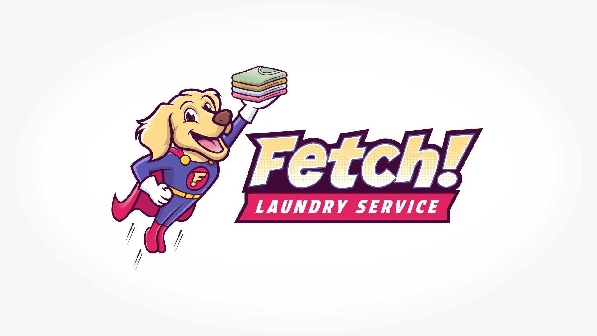Fetch! Laundry Service logo design
