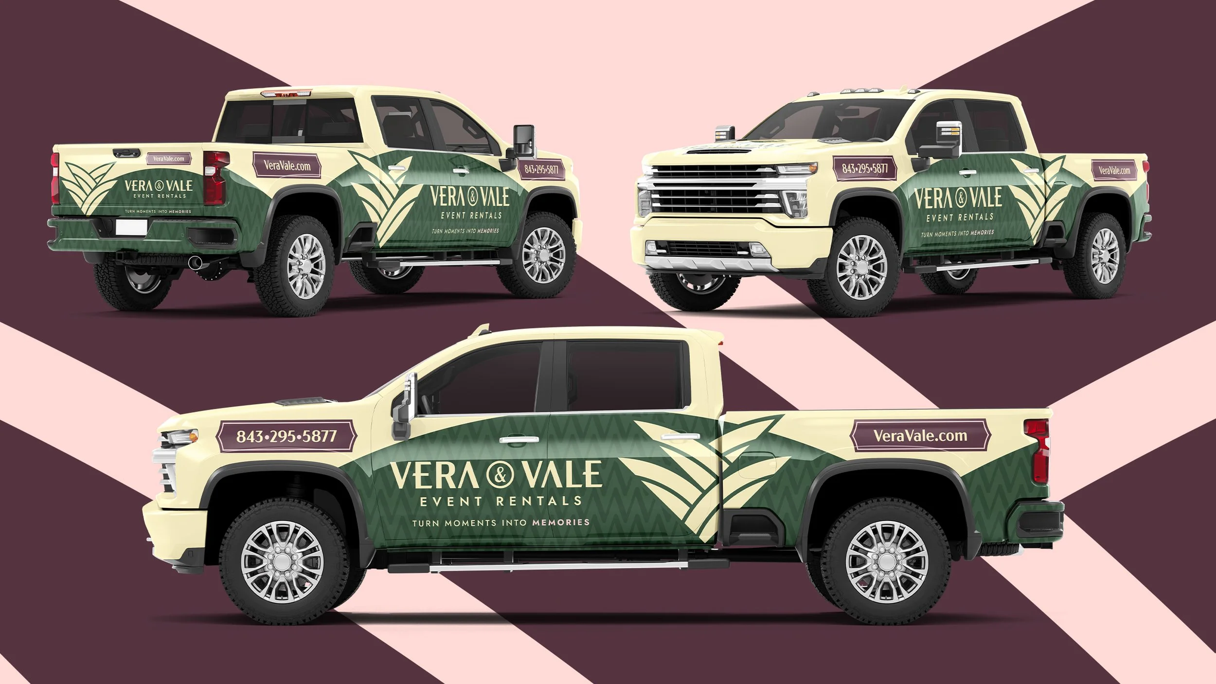 Vera & Vale truck wrap design