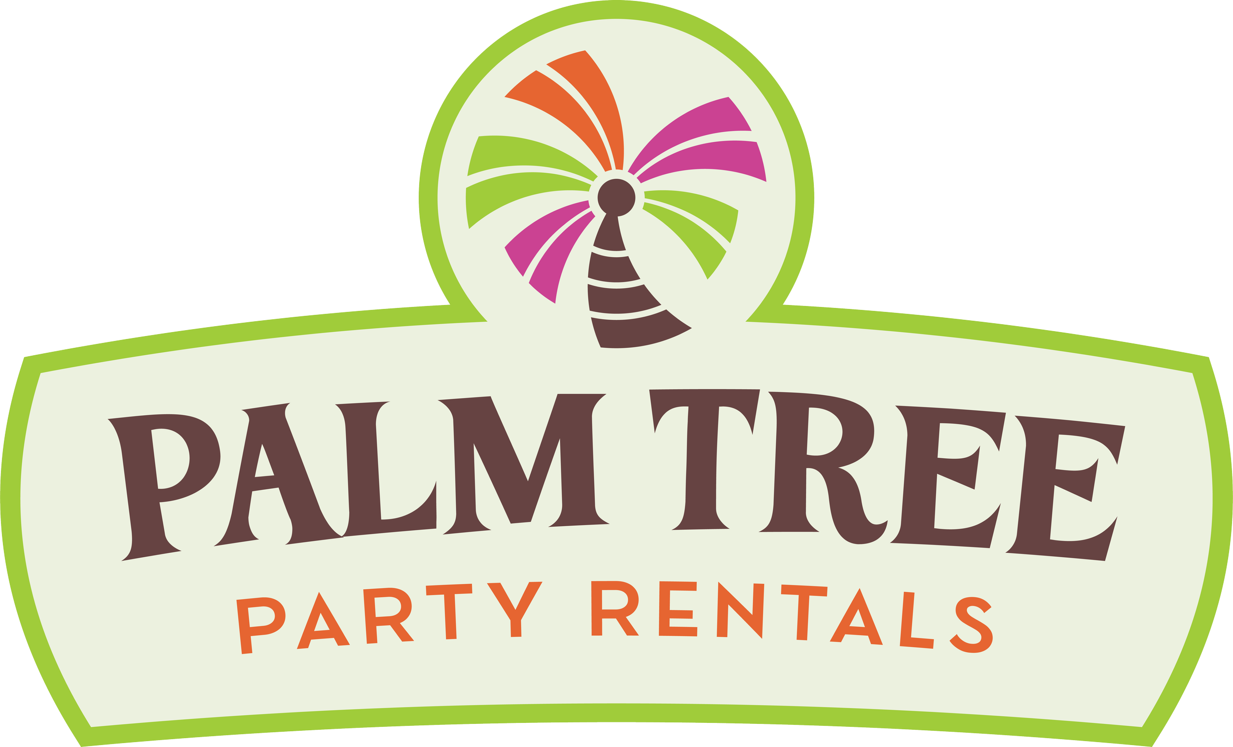 Palm Tree Party Rentals logo design