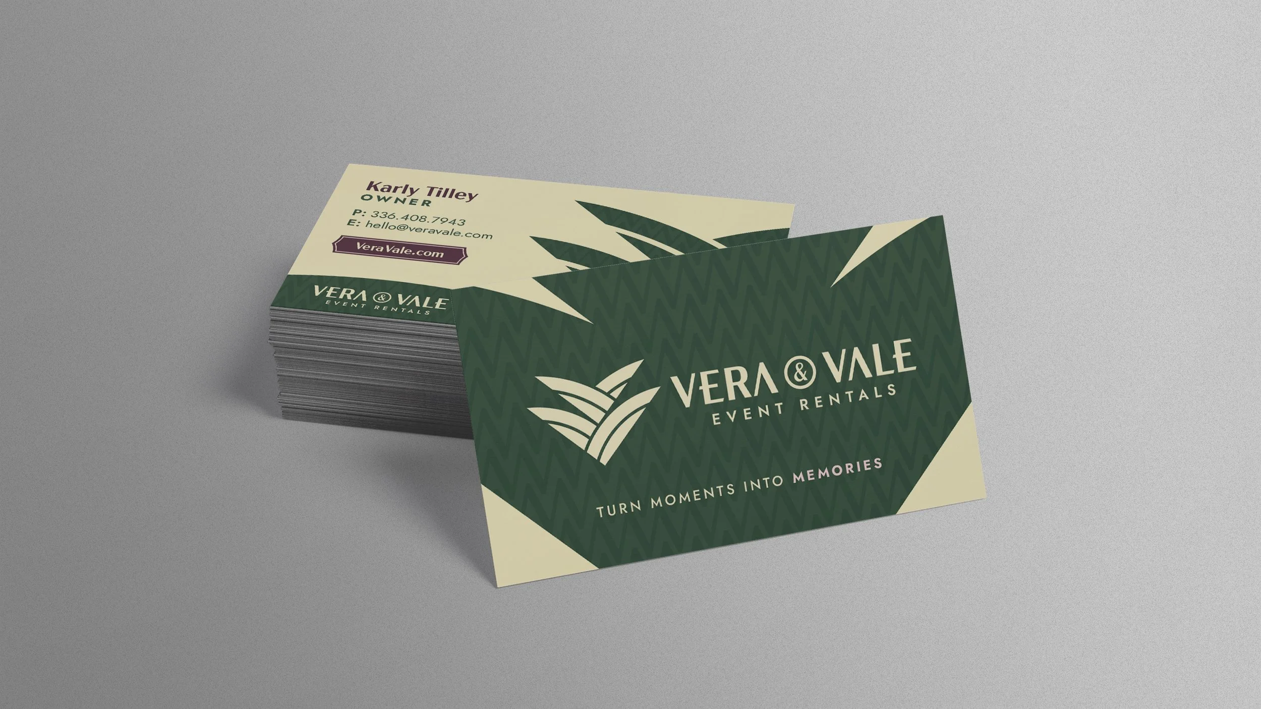 Vera & Vale business cards