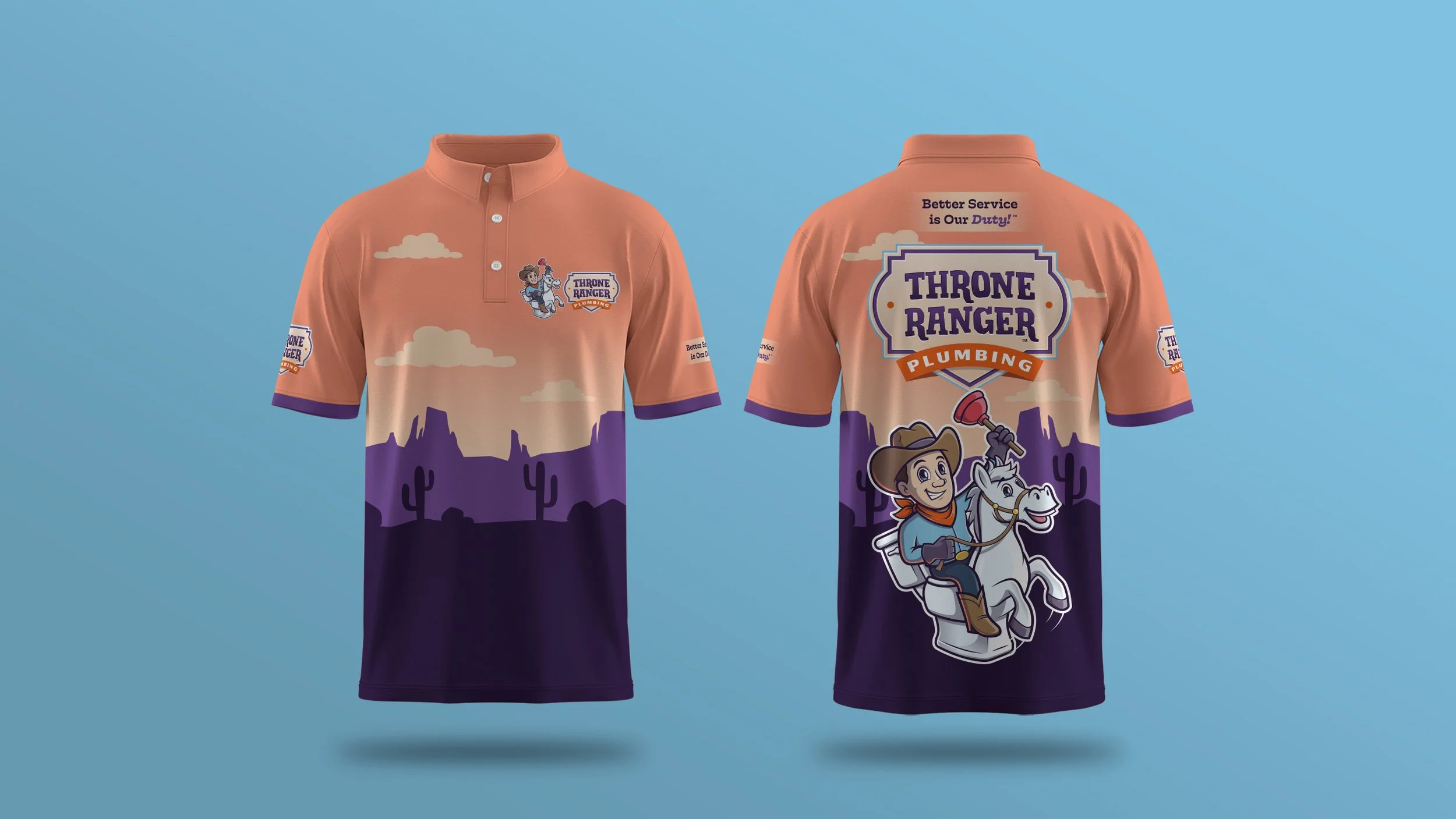 Throne Ranger Plumbing company uniform
