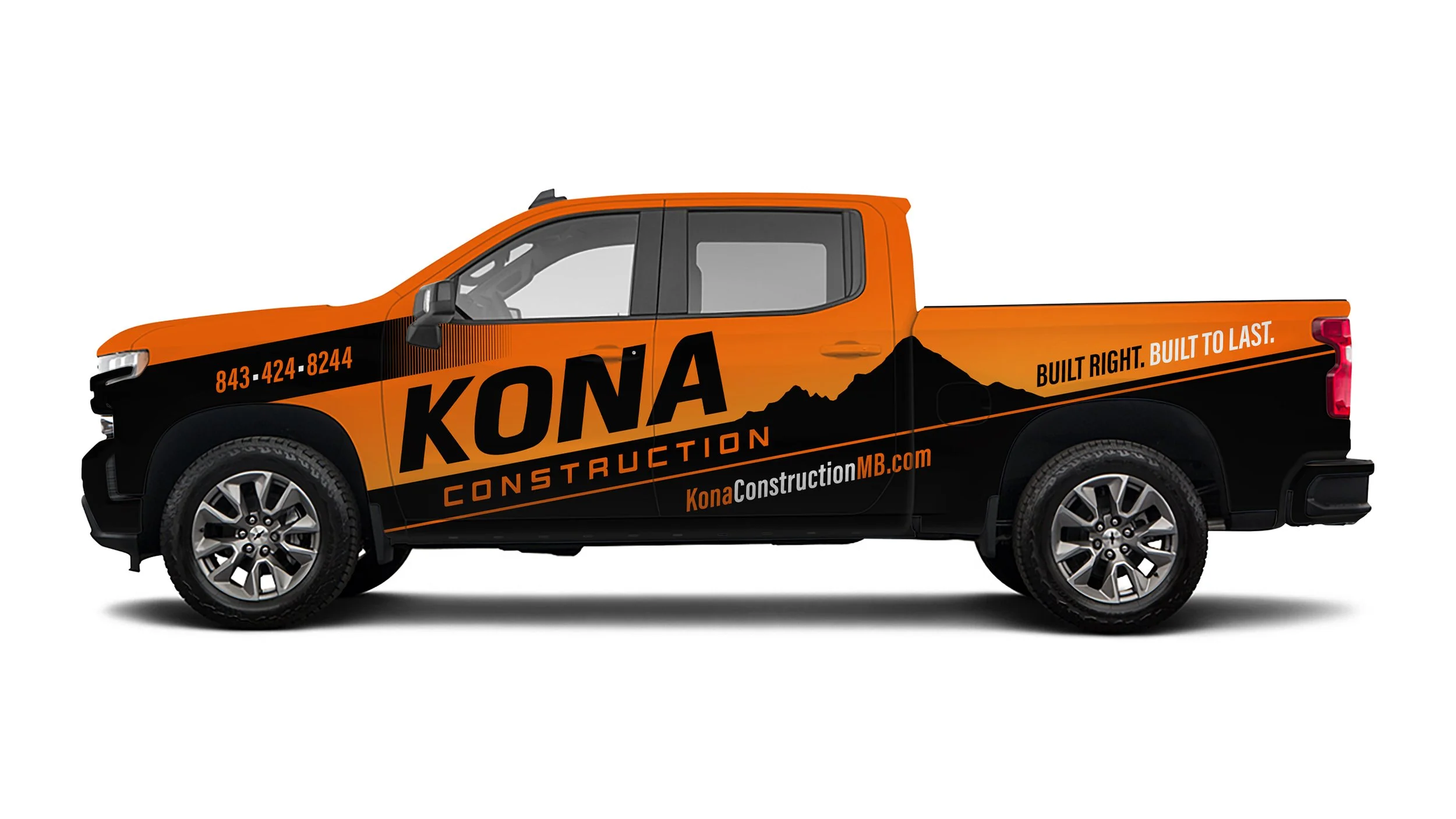 Kona Construction truck wrap