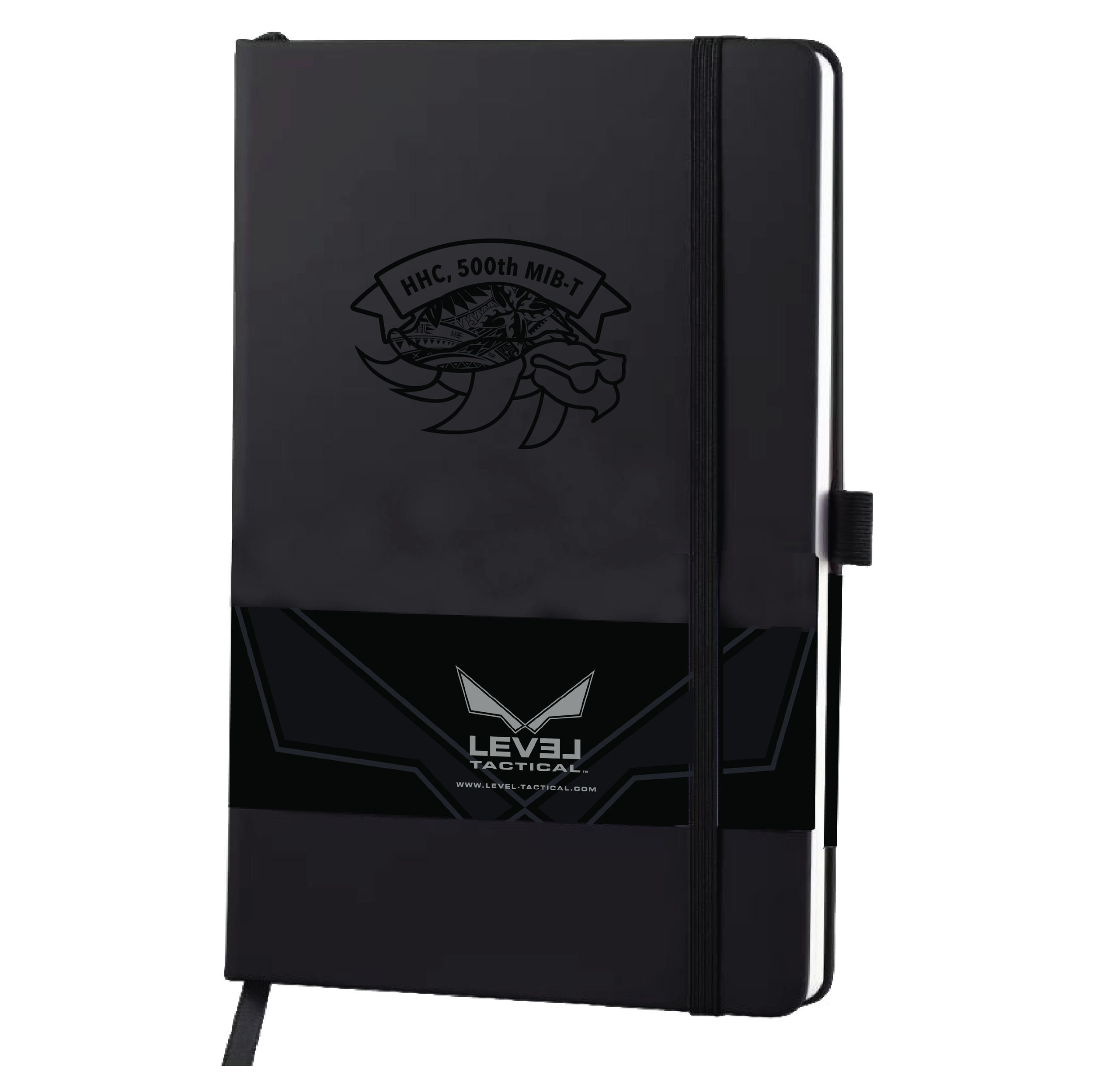 HHC, 500TH MI BDE 01-089 LEVEL Tactical™ Black Journal Book.png