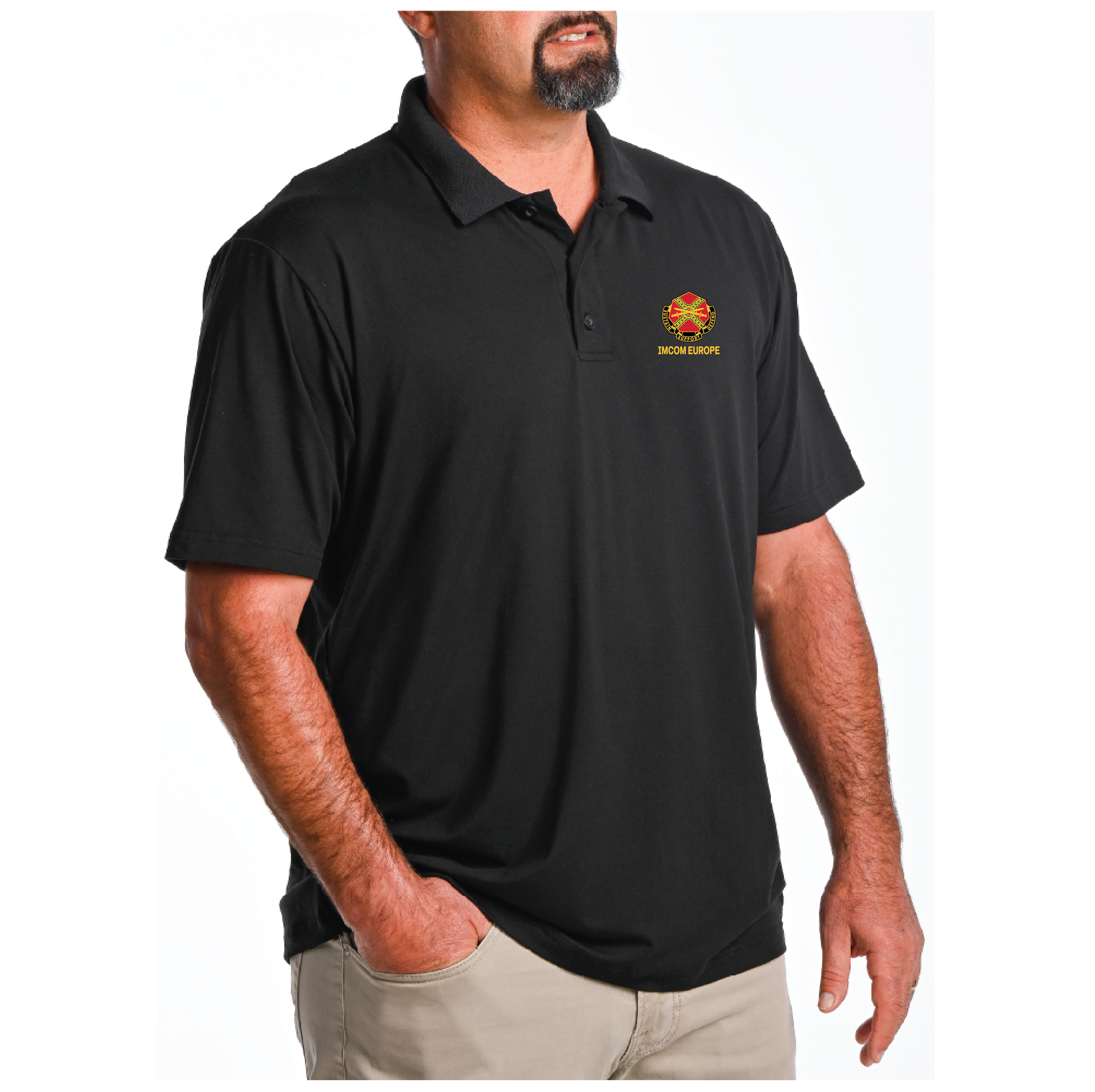 (IMCOM EUROPE) - 01-085 LEVEL Tactical™ Golf Polo - Black (Copy)