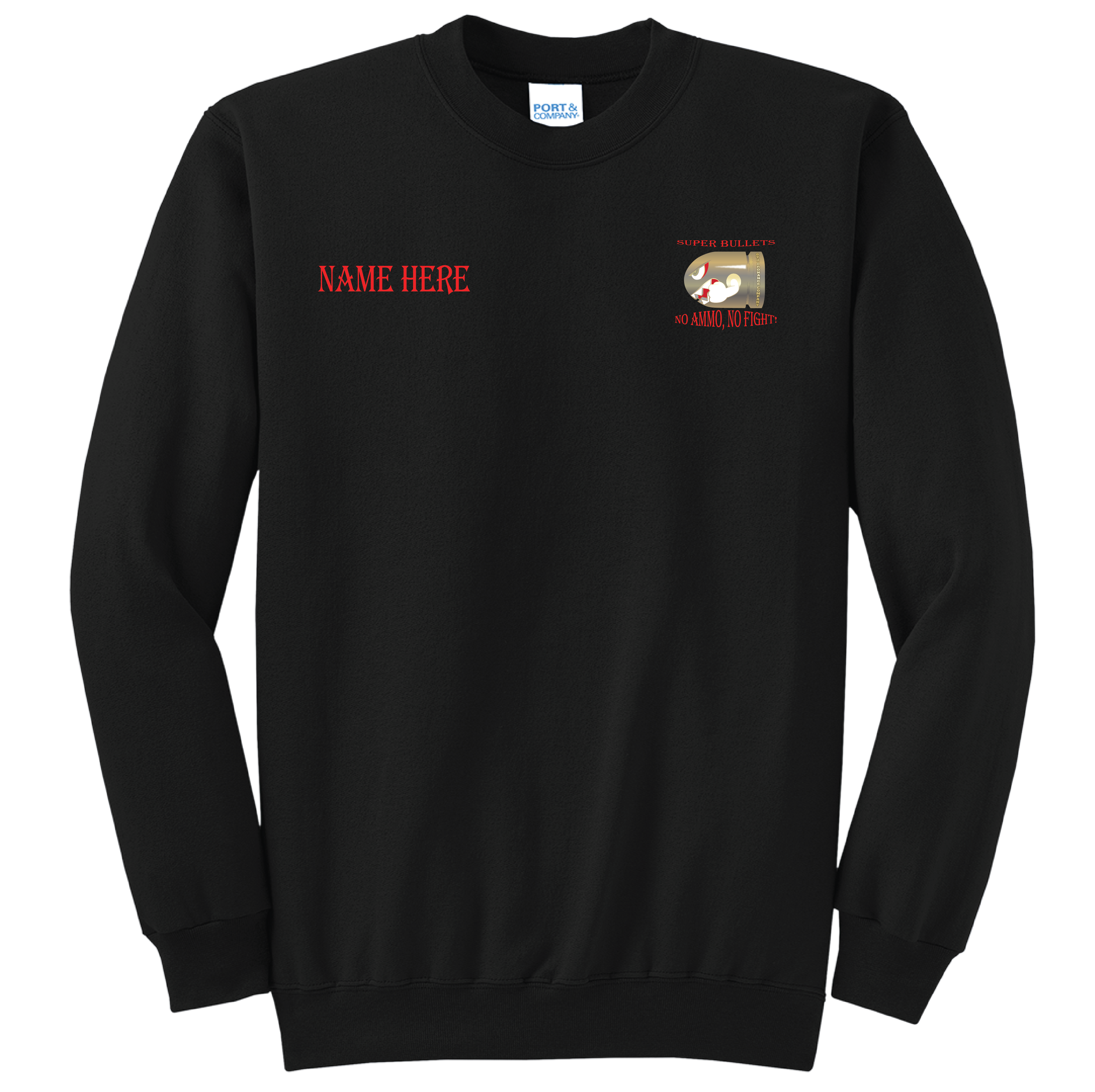 (8TH OD CO.) - PC78 - Port & Company® BLACK Core Fleece Pullover Sweatshirt