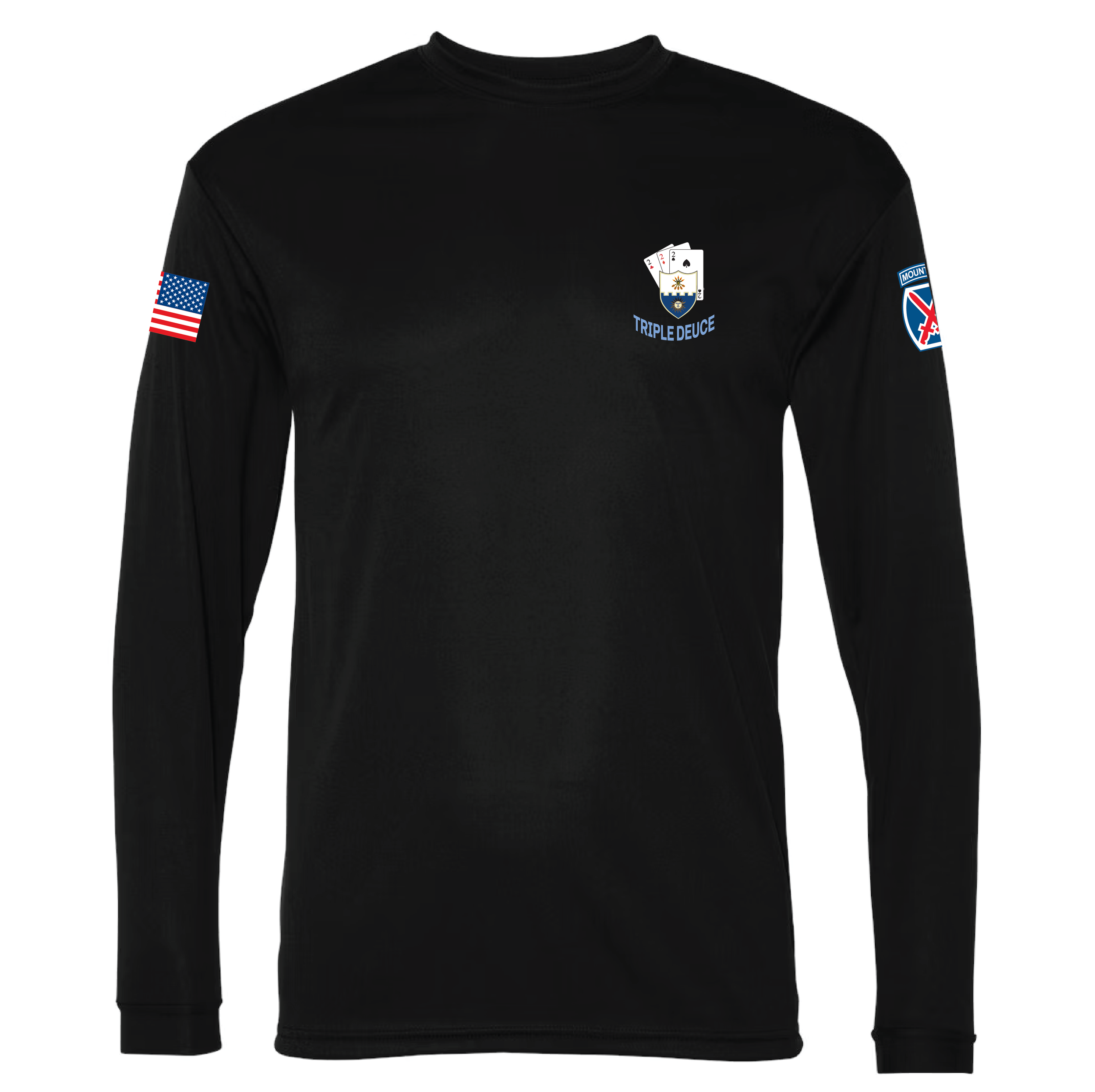 (2-22 INF) - PC54LS Port & Company® Long Sleeve Tee - BLACK