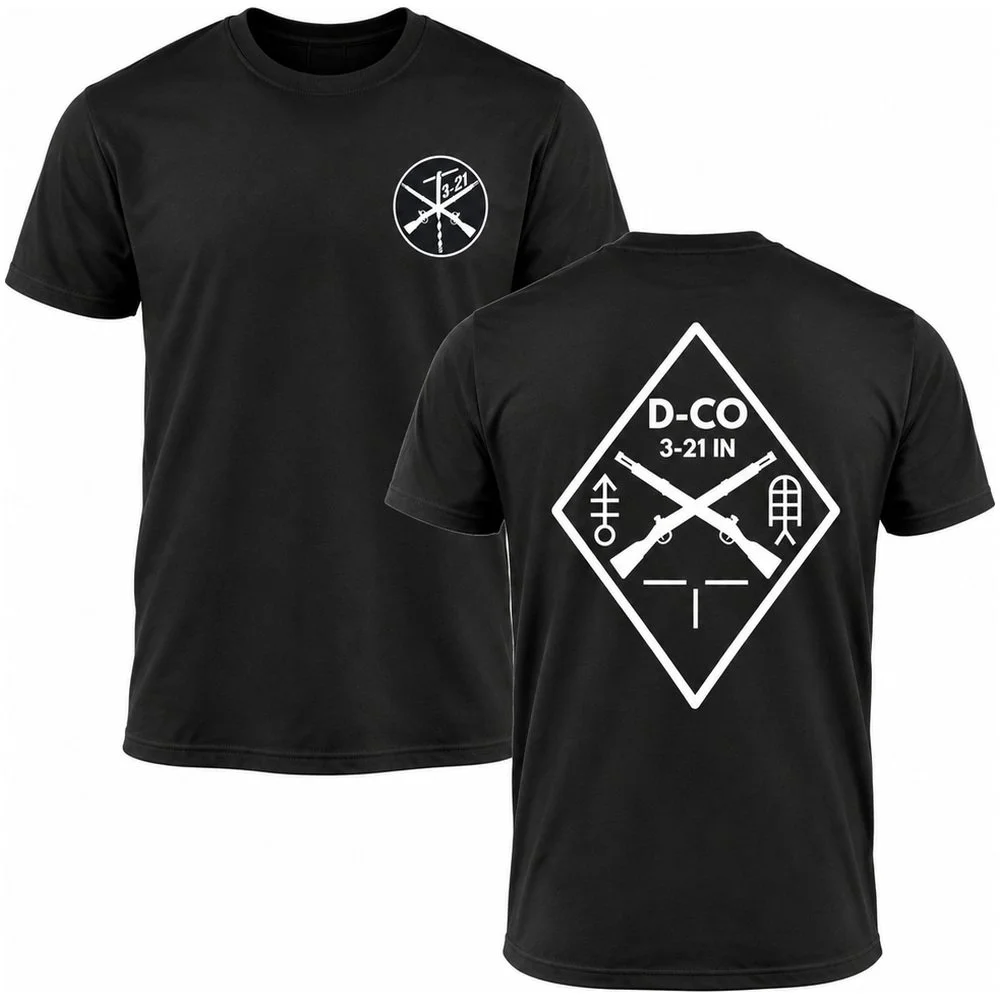 (D CO., 3-21 IN) - 01-084 Tee - BLACK - DTF -  FLC/FB