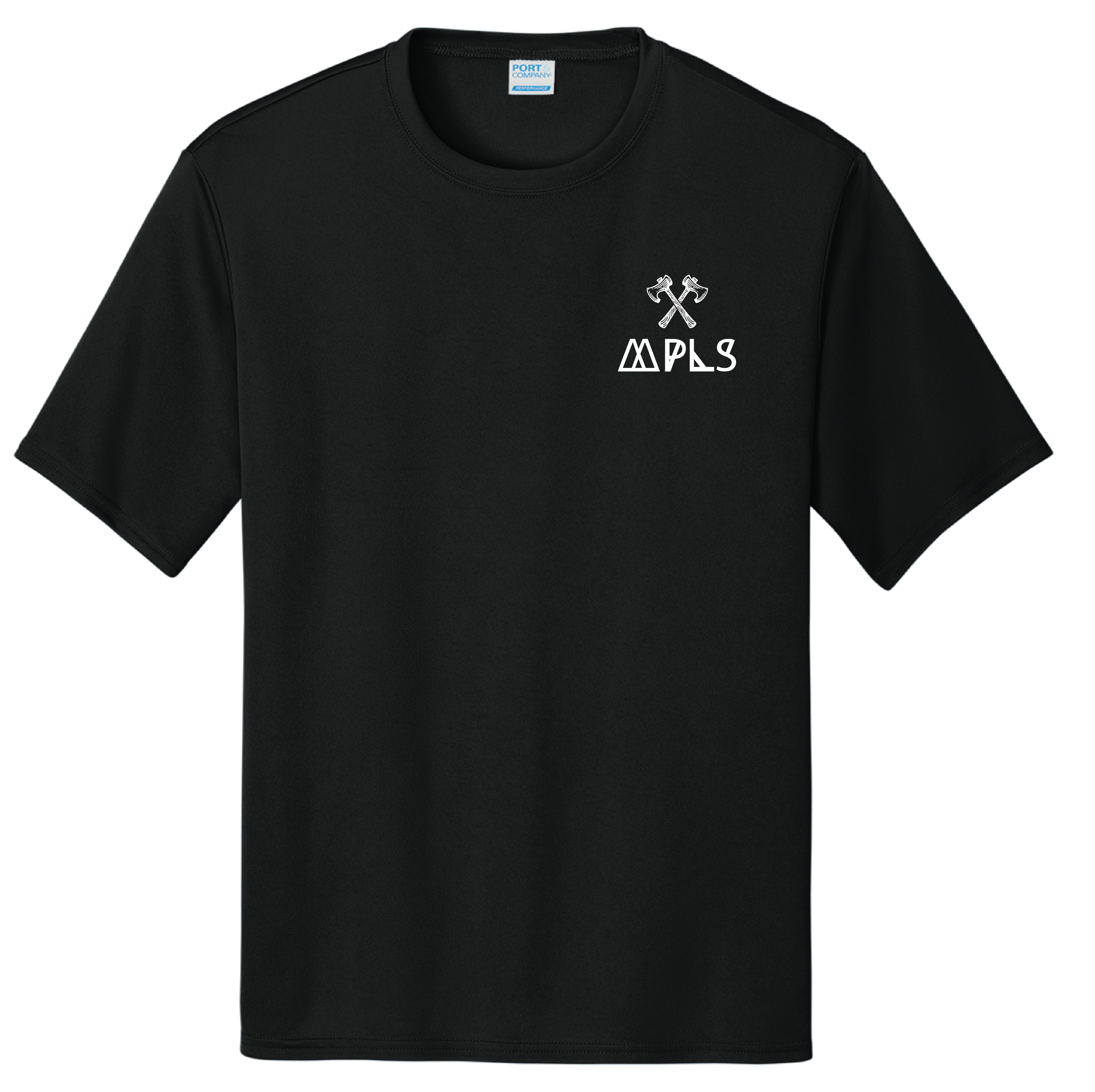 (MINNEAPOLIS REC CO.) - PC380 Port & Company® Performance Tee BLACK