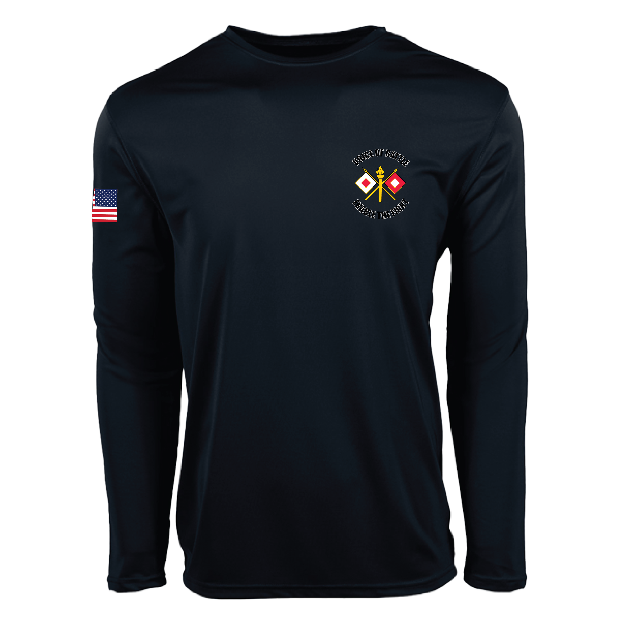 (504TH BSC) - Z1051 -Zorrel™ Long Sleeve Training Tee - BLACK