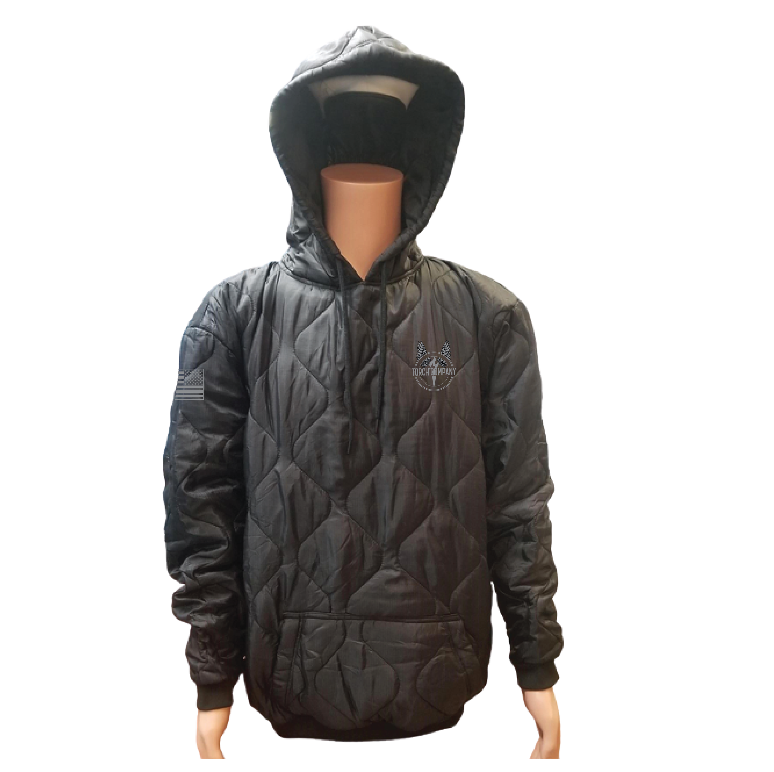 (TORCH CO., 11TH ABN DIV) - 01-082 LEVEL Tactical™ "Woobie" Hoodie - BLACK