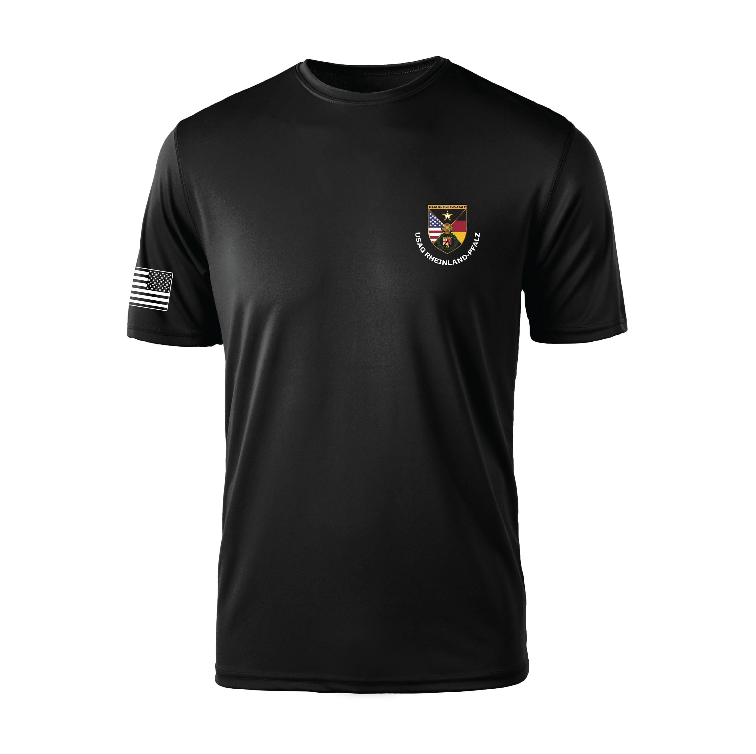 (USAG Rheinland-Pfalz) - ST350 Sport-Tek® PosiCharge® Competitor™ 100% Polyester Tee - BLACK