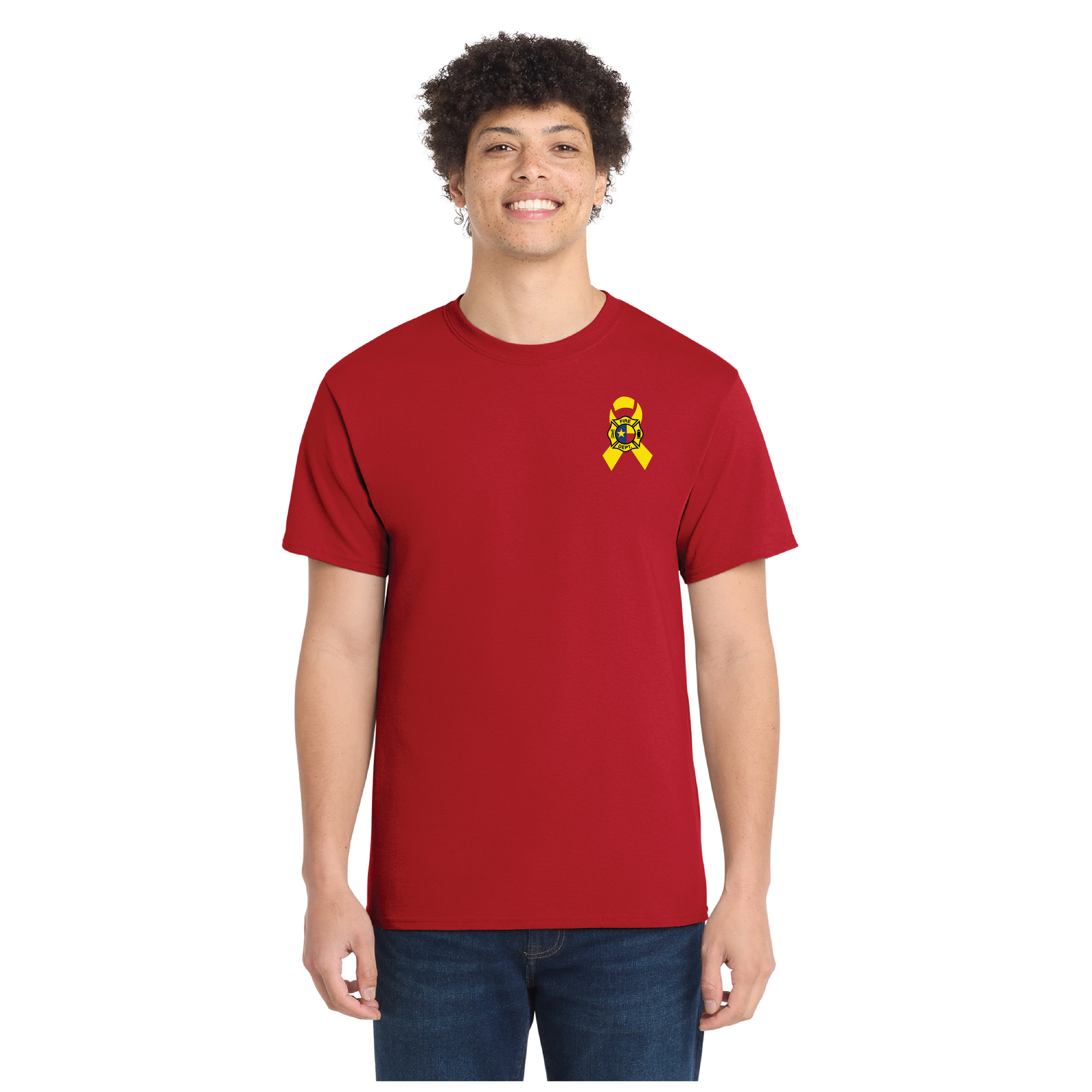 (MOFFAT FIRE DEPT) - PC54 - Port & Company® Core Cotton Tee- RED