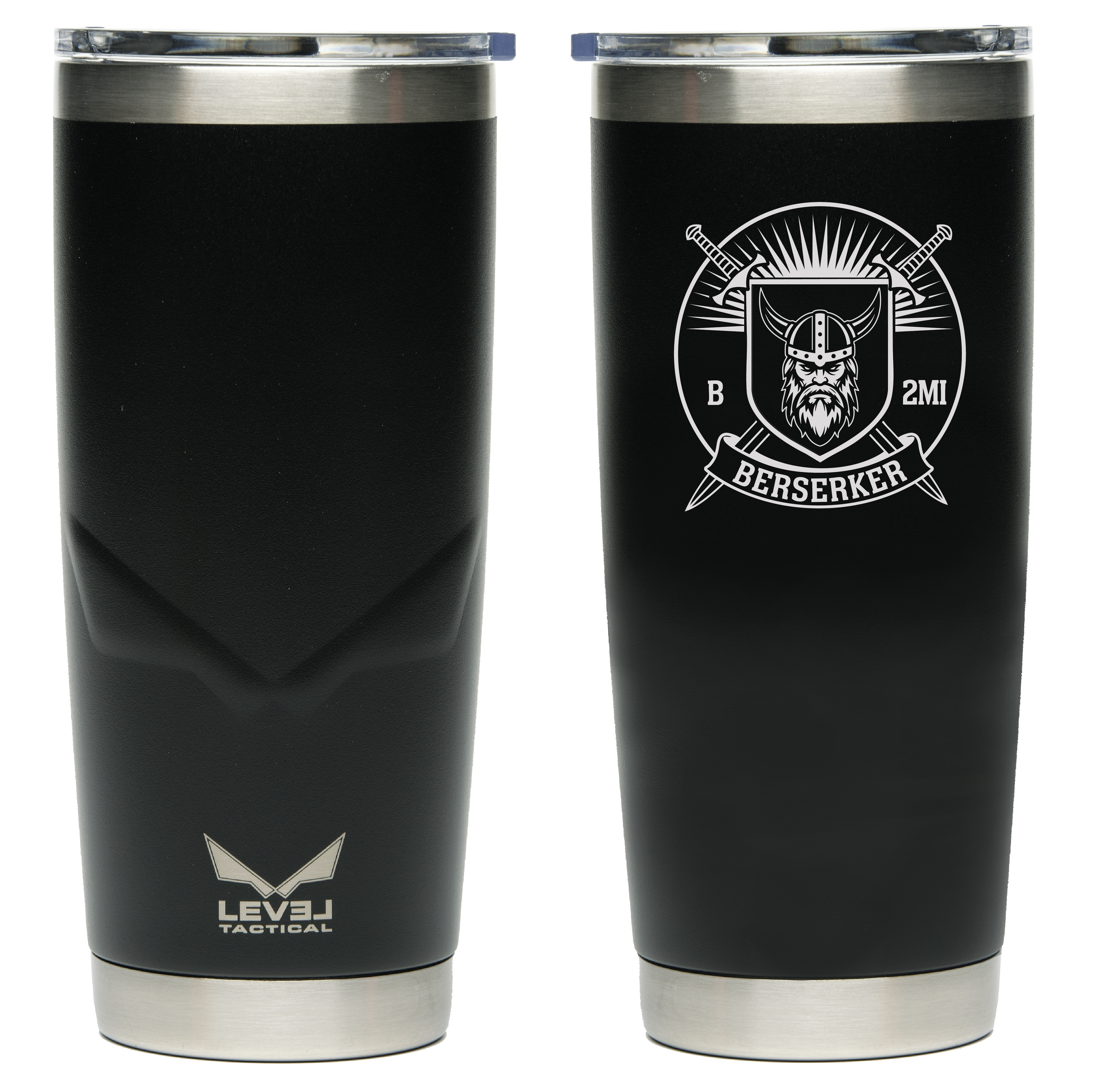 (B CO. 2ND MI BN) - 01-068 - LEVEL Tactical™ BOMBER - 22oz Tumbler with Magneslide Lid