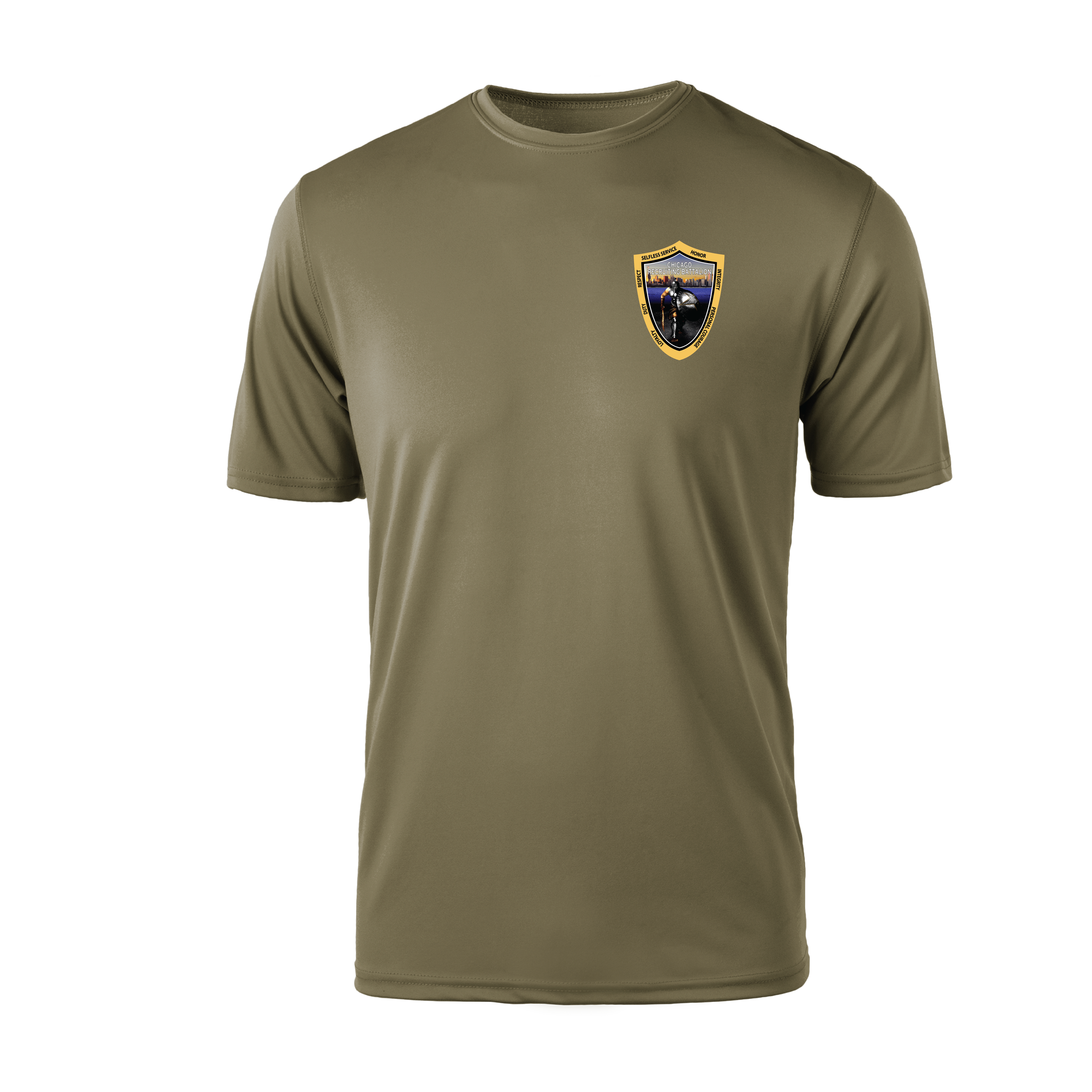 01-083 LEVEL Tactical™ TEE SHIRT - COYOTE (ARMY CHICAGO WARRIORS)