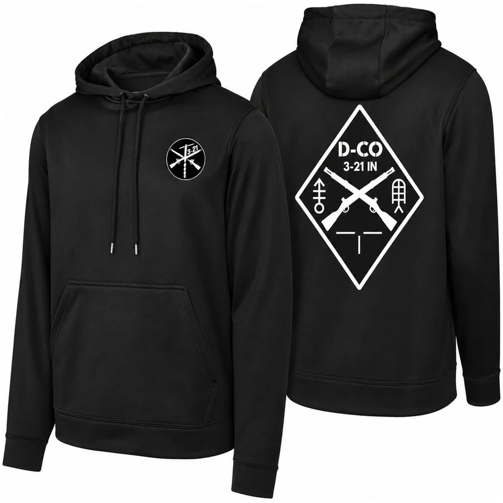 (D CO., 3-21 IN) - F244 Hoodie - BLACK - DTF - FLC/FB