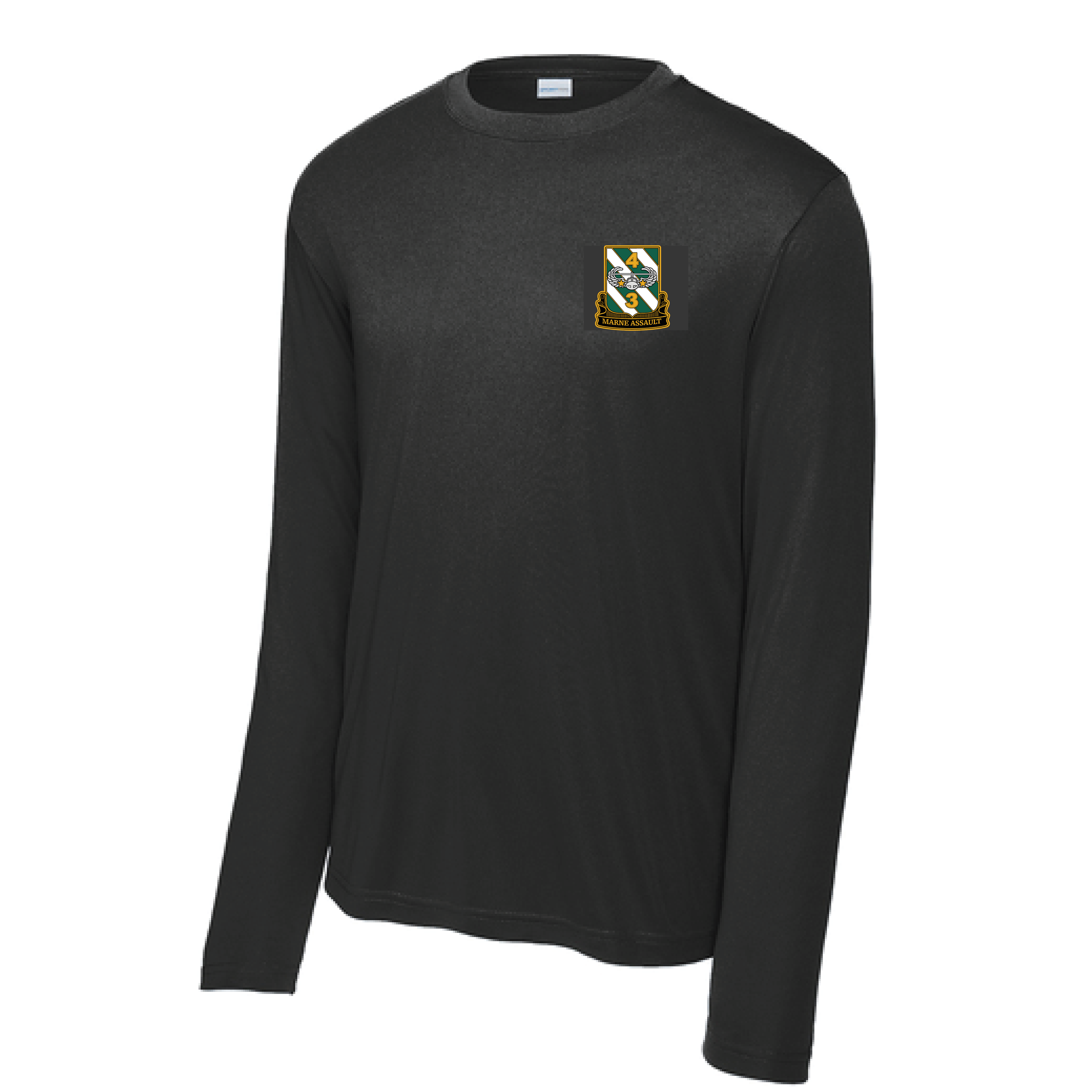 (DEMON CO., 4-3 AHB) - ST350LS LS Tee - BLACK - DTF - FLC/FB