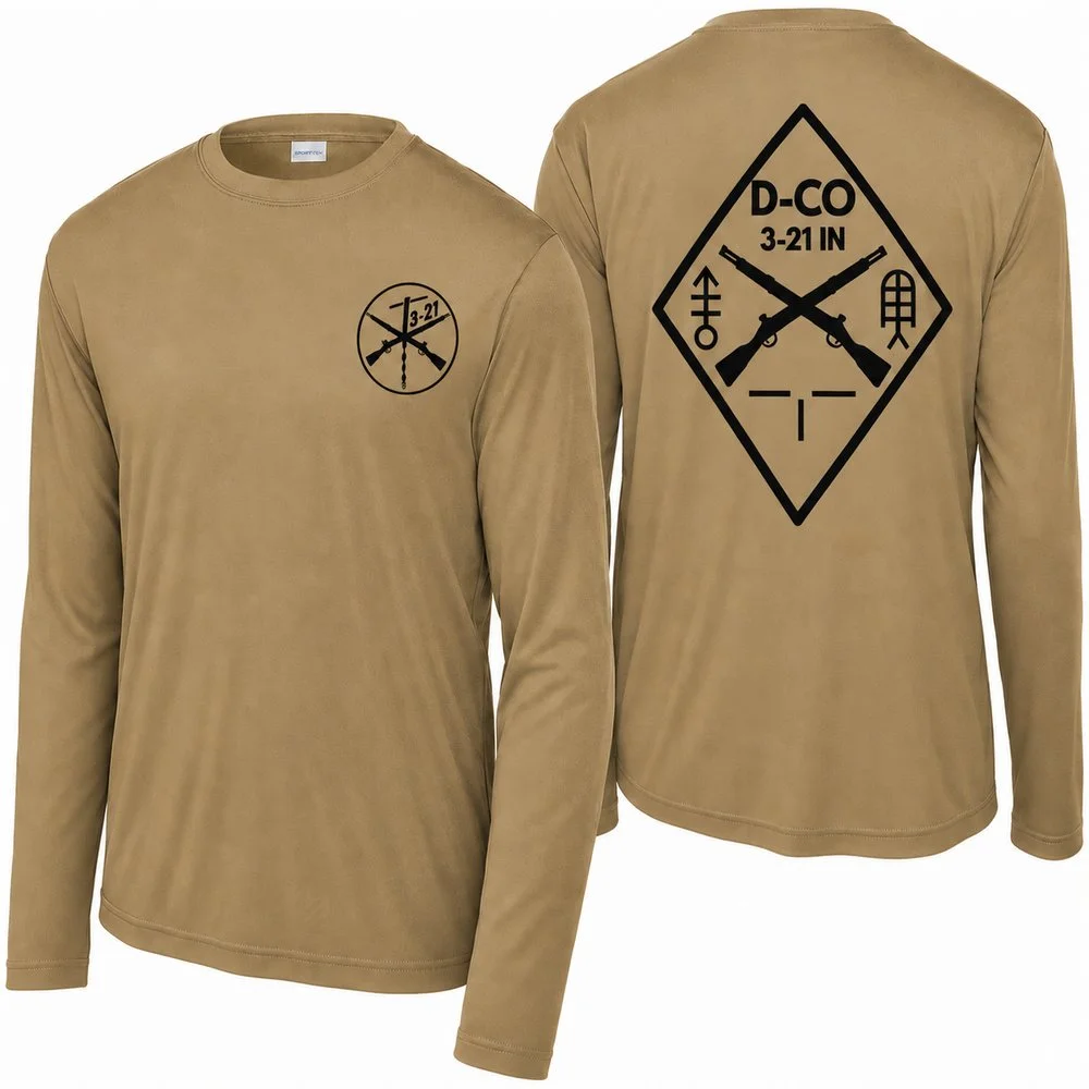 (D CO., 3-21 IN) - ST350LS Long Sleeve - COYOTE - DTF - FLC/FB