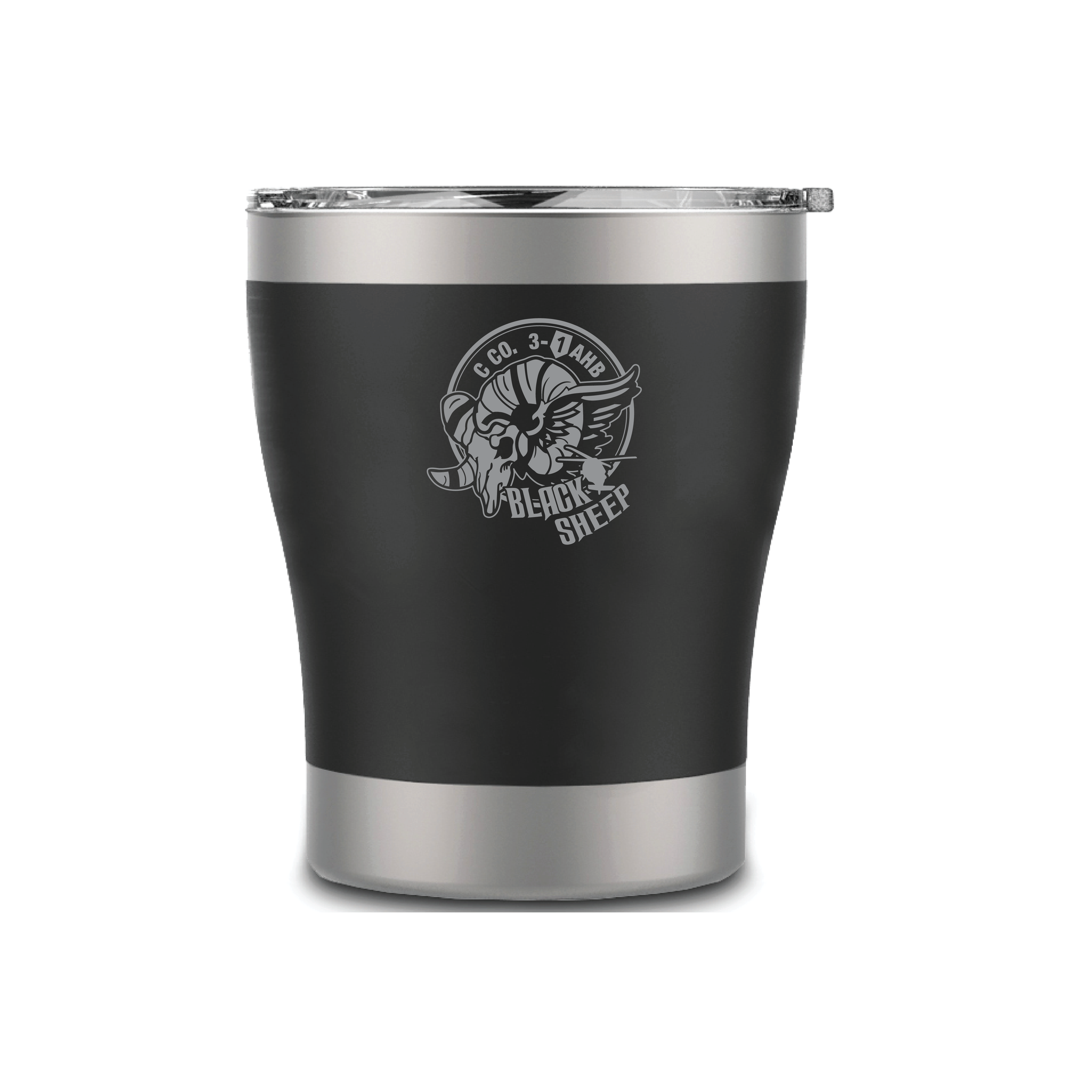 (BLACKSHEEP CO., 3-1 AHB) - 01-071 LEVEL Tactical™ LOWROAD - 12oz Tumbler with Magneslide Lid