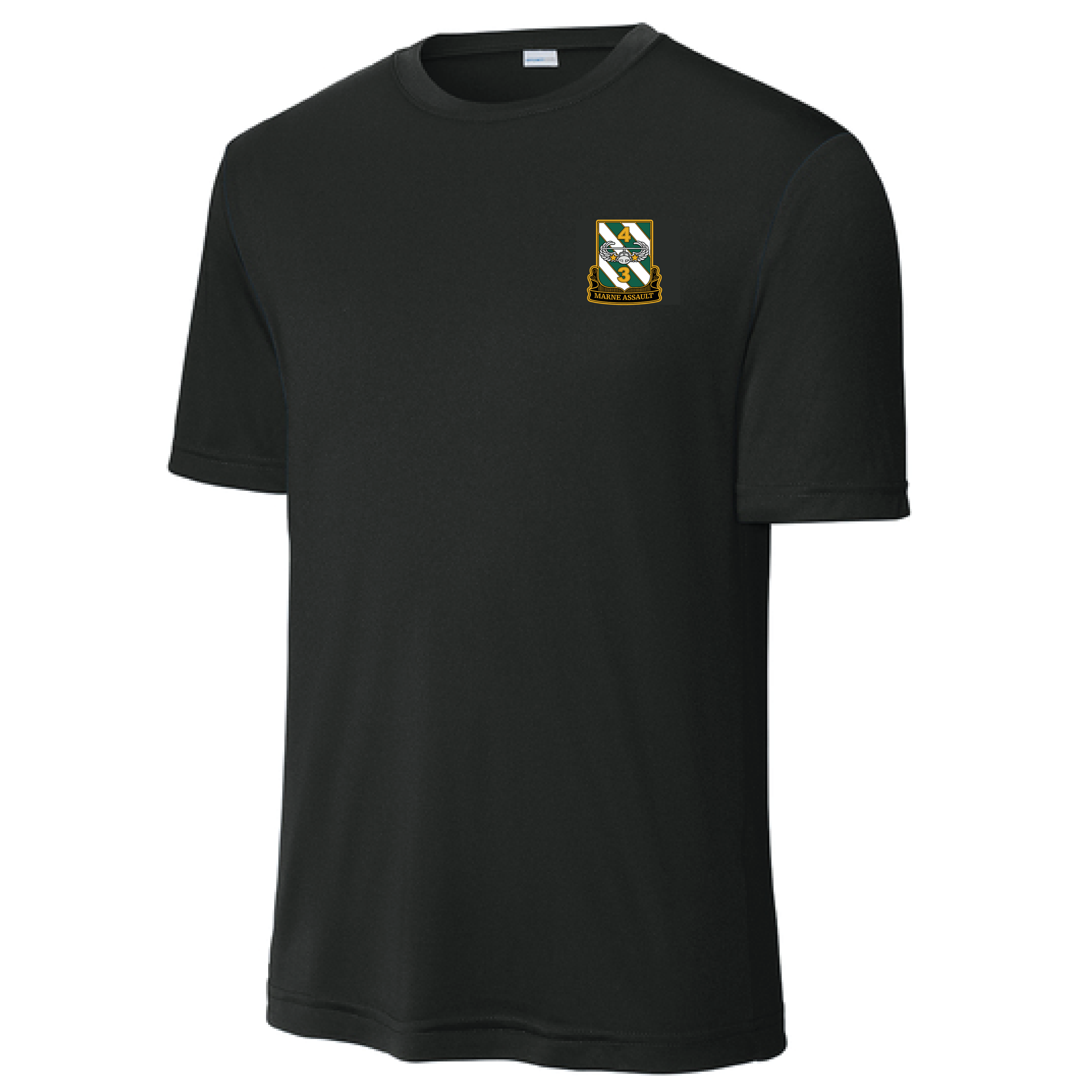 (DEMON CO., 4-3 AHB) - ST350 Tee - BLACK - DTF - FLC/FB