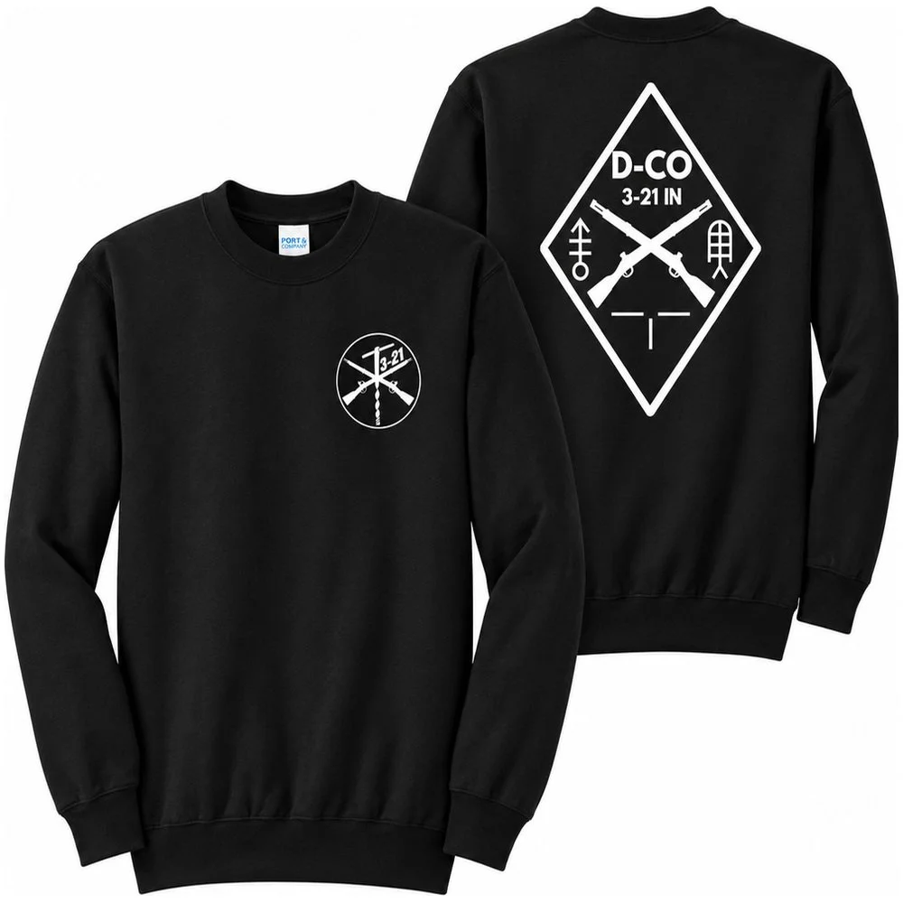 (D CO., 3-21 IN) - PC78 Sweatshirt - BLACK - DTF - FLC/FB