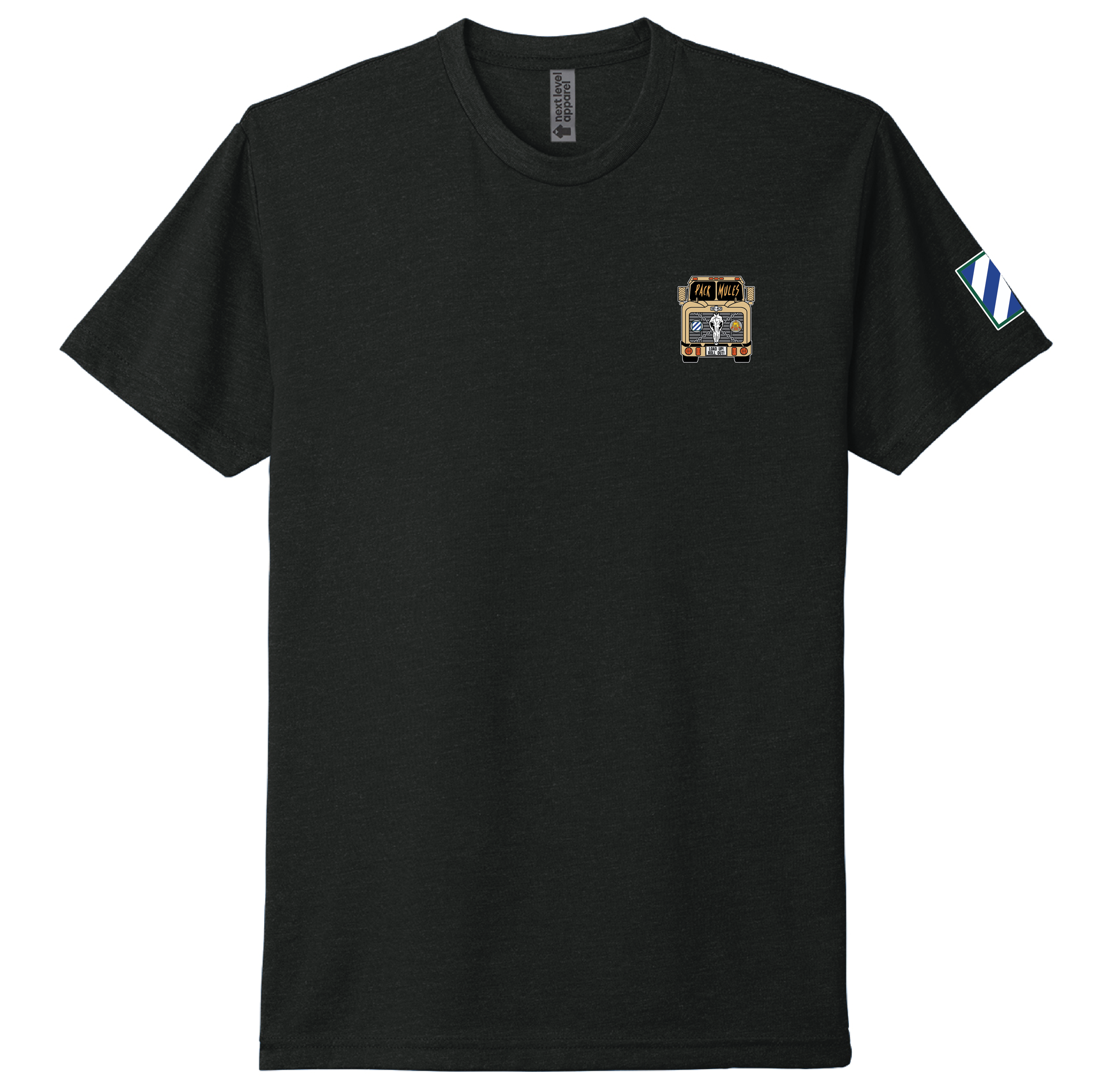 (C CO., PACK MULES) - NL6210 Next Level Apparel® CVC Tee (BLACK)