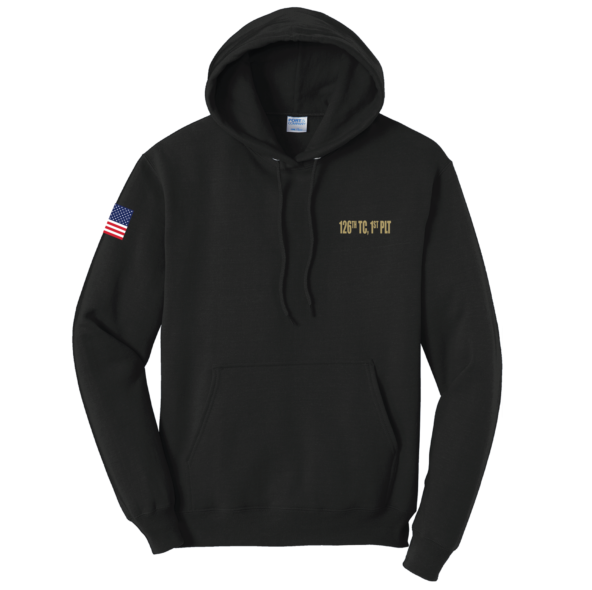 (1ST PLT, 126TH TRANS) - PC78H Port & Company® Core Fleece Pullover Hooded Sweatshirt