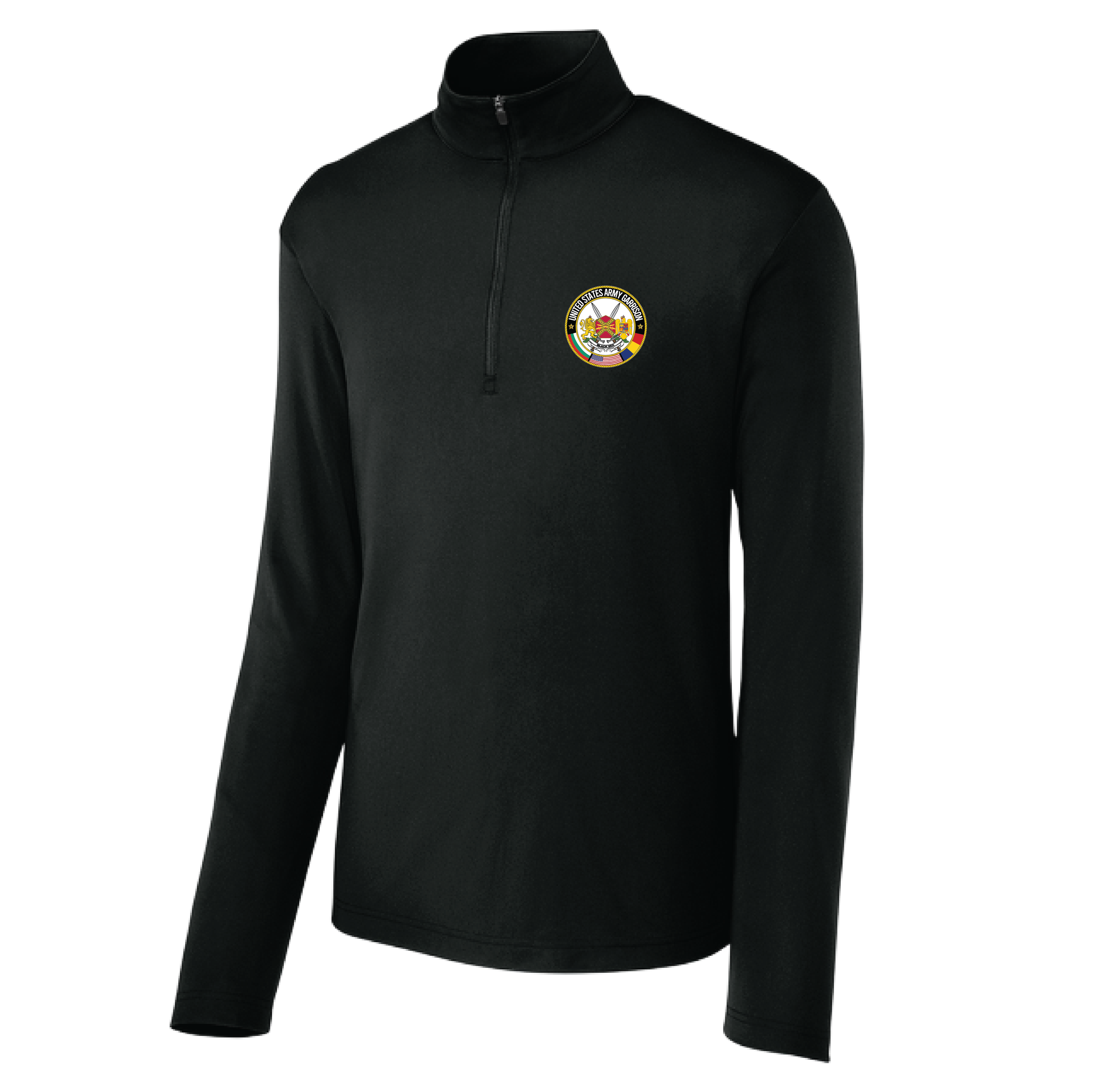 (USAG Black Sea) - ST672  Sport-Tek® Micropique Sport-Wick® 1/4-Zip - BLACK
