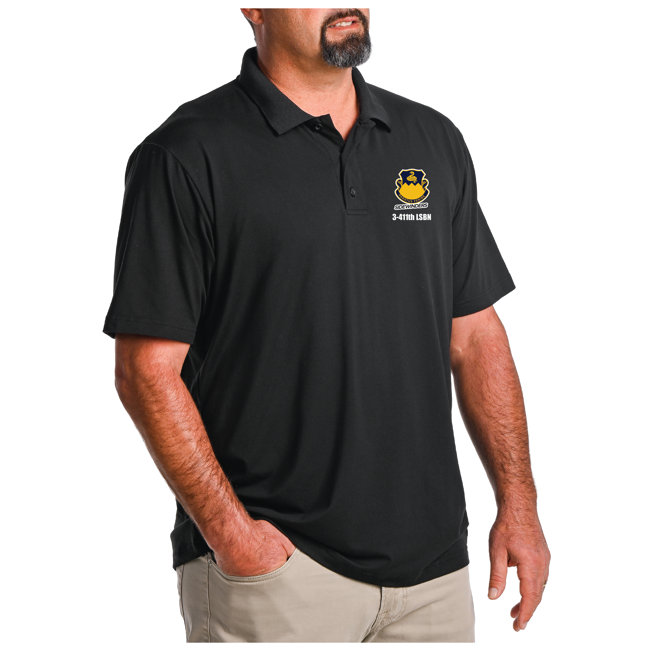 (3-411TH LSBN) - 01-085 LEVEL Tactical™ Golf Polo