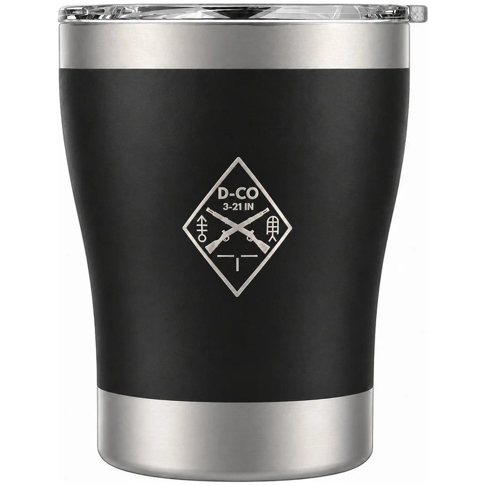 (D CO., 3-21 IN) - 01-071  LEVEL Tactical™ LOWROAD - 12oz Tumbler with Magneslide Lid