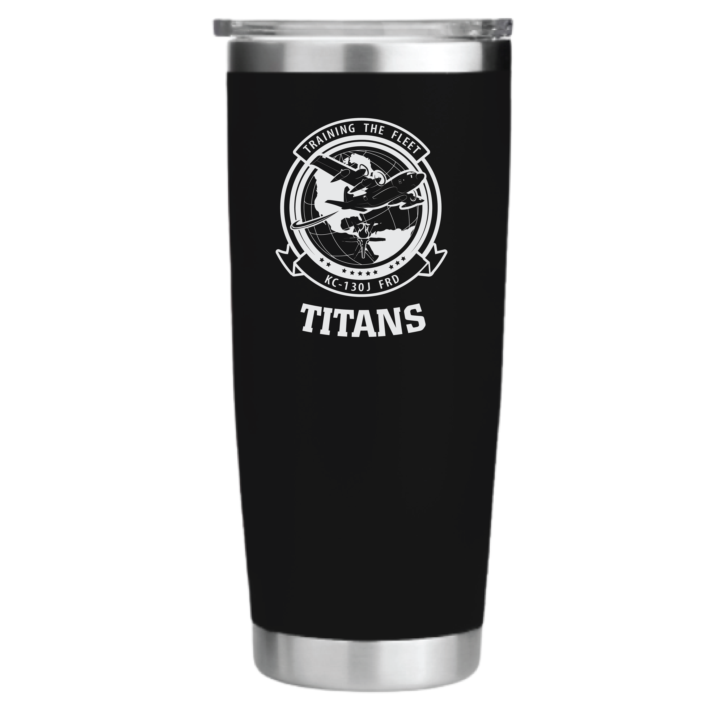 (FRD - MCAS CHERRY POINT) - 01-068 LEVEL Tactical™ BOMBER - 22oz Tumbler with Magneslide Lid - BLACK