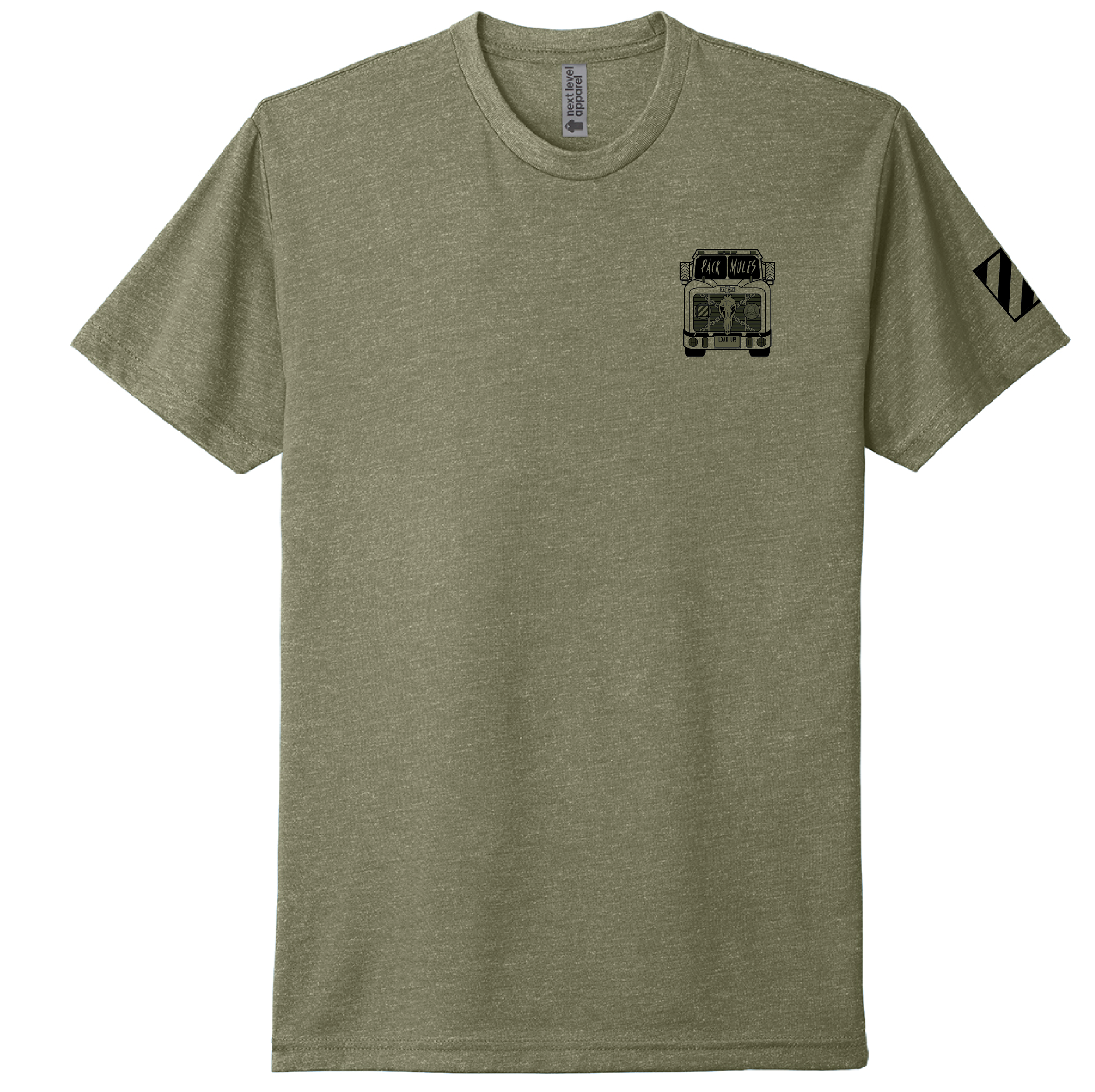 (C CO., PACK MULES) - NL6210 Next Level Apparel® CVC Tee (LIGHT OLIVE)