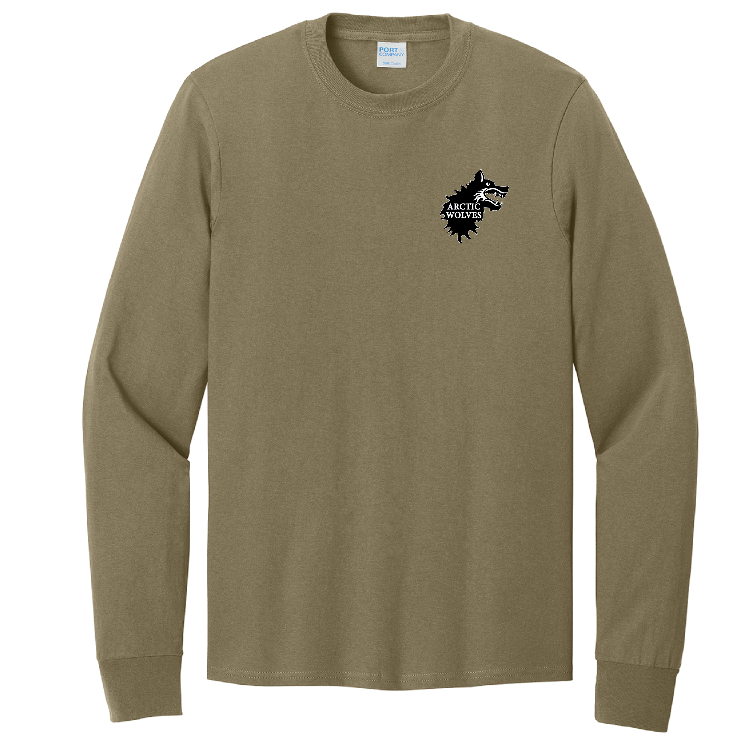 (BAYONET CO., 1-5IN) - PC54LS Port & Company® Long Sleeve Tee - COYOTE