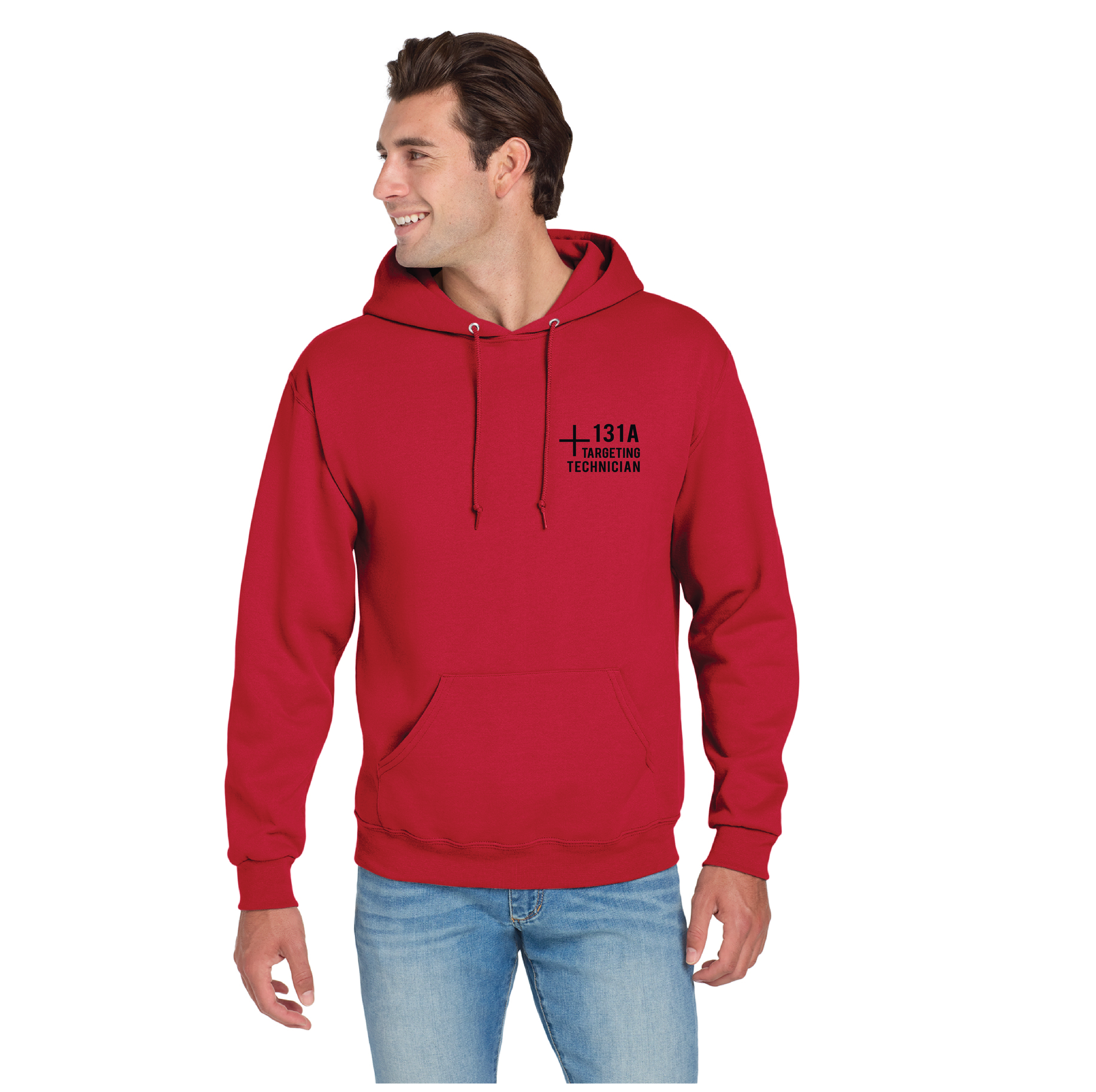 (131A TARGETING TECHNICIAN) - 996M - Jerzees® - NuBlend® Pullover Hooded Sweatshirt - TRUE RED