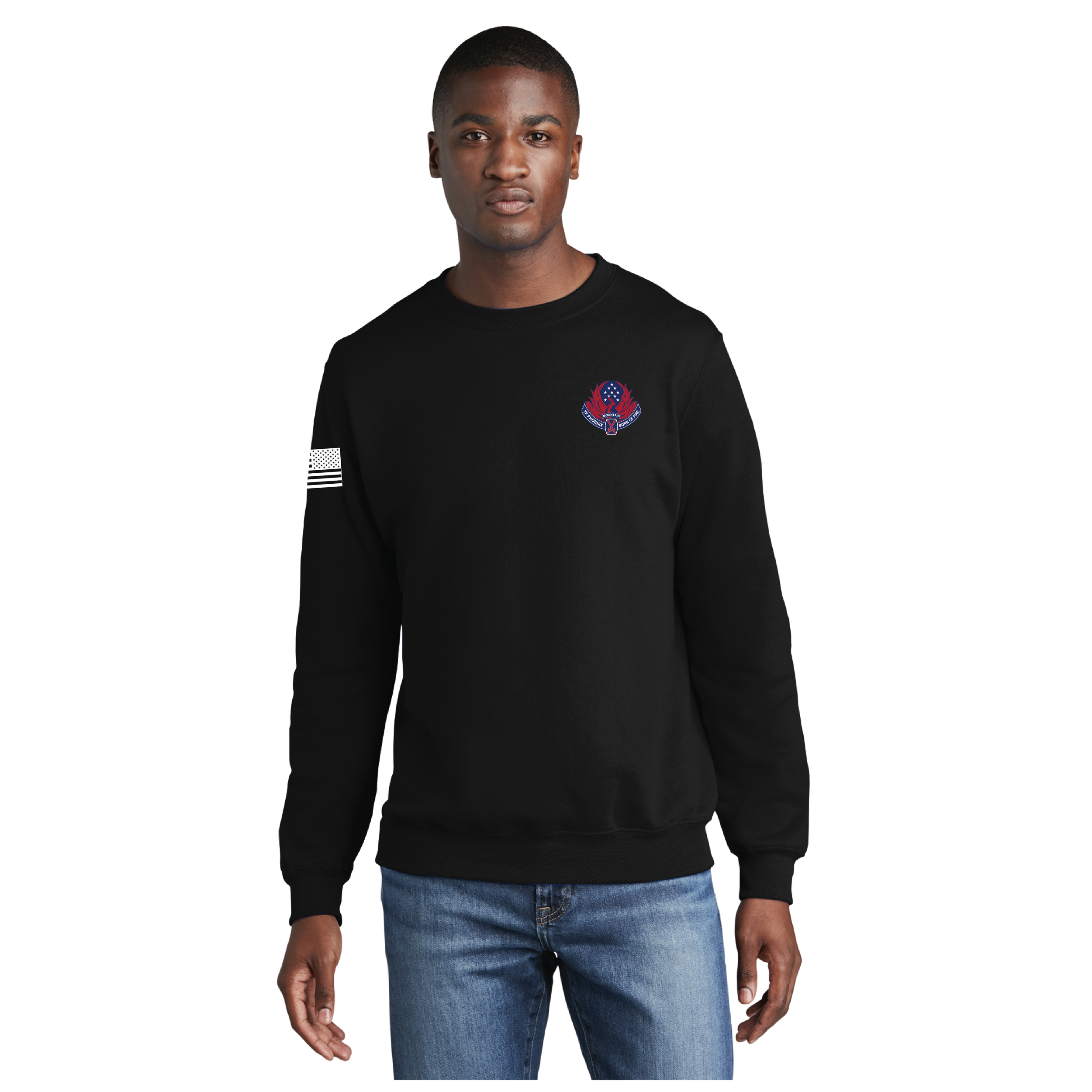 (ALPHA CO, 3-10 GSAB) - PC78 Port & Company® Core Fleece Crewneck Sweatshirt - BLACK