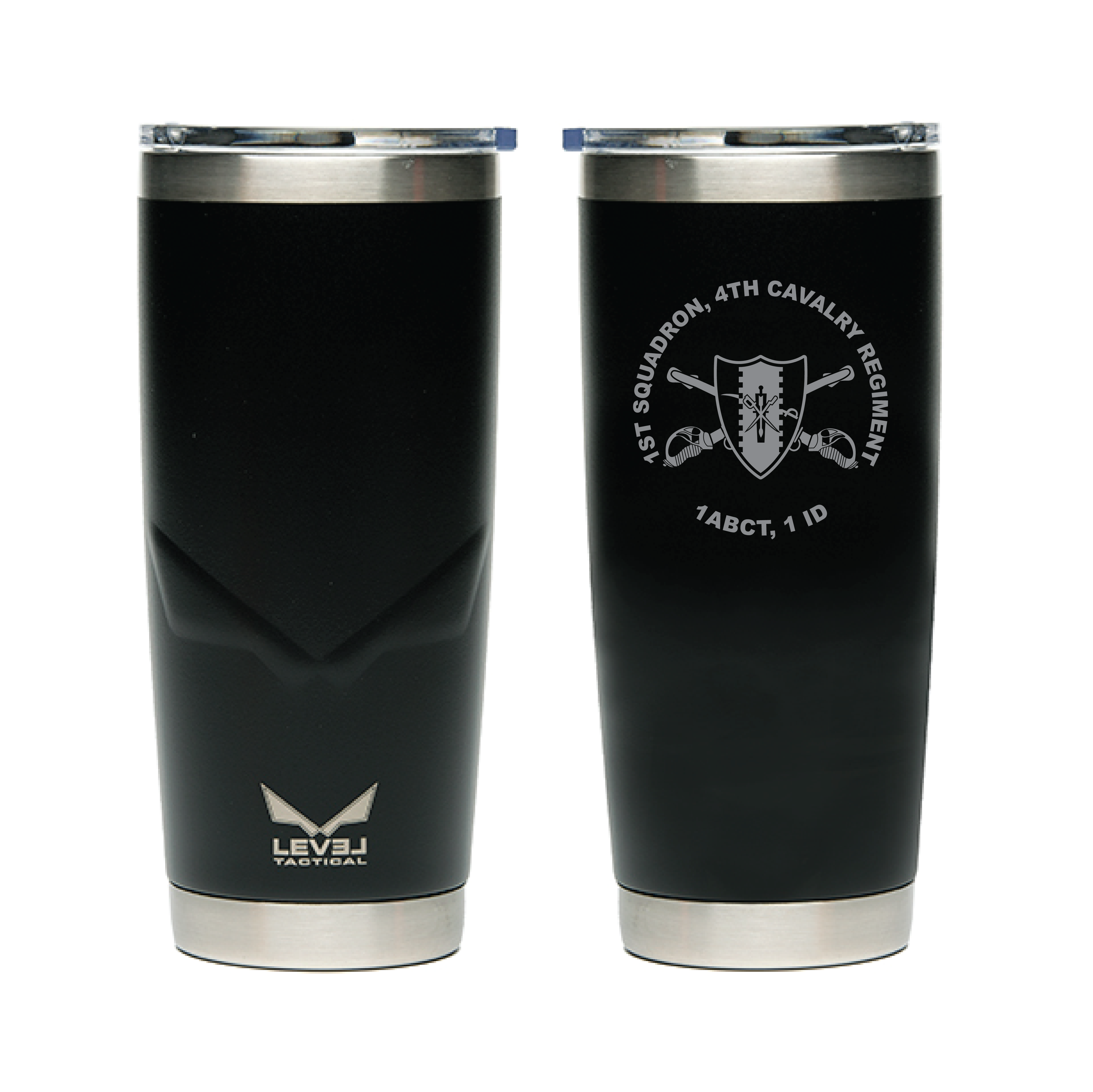(1-4 CAV) -  01-068 LEVEL Tactical™ BOMBER - 22oz Tumbler with Magneslide Lid