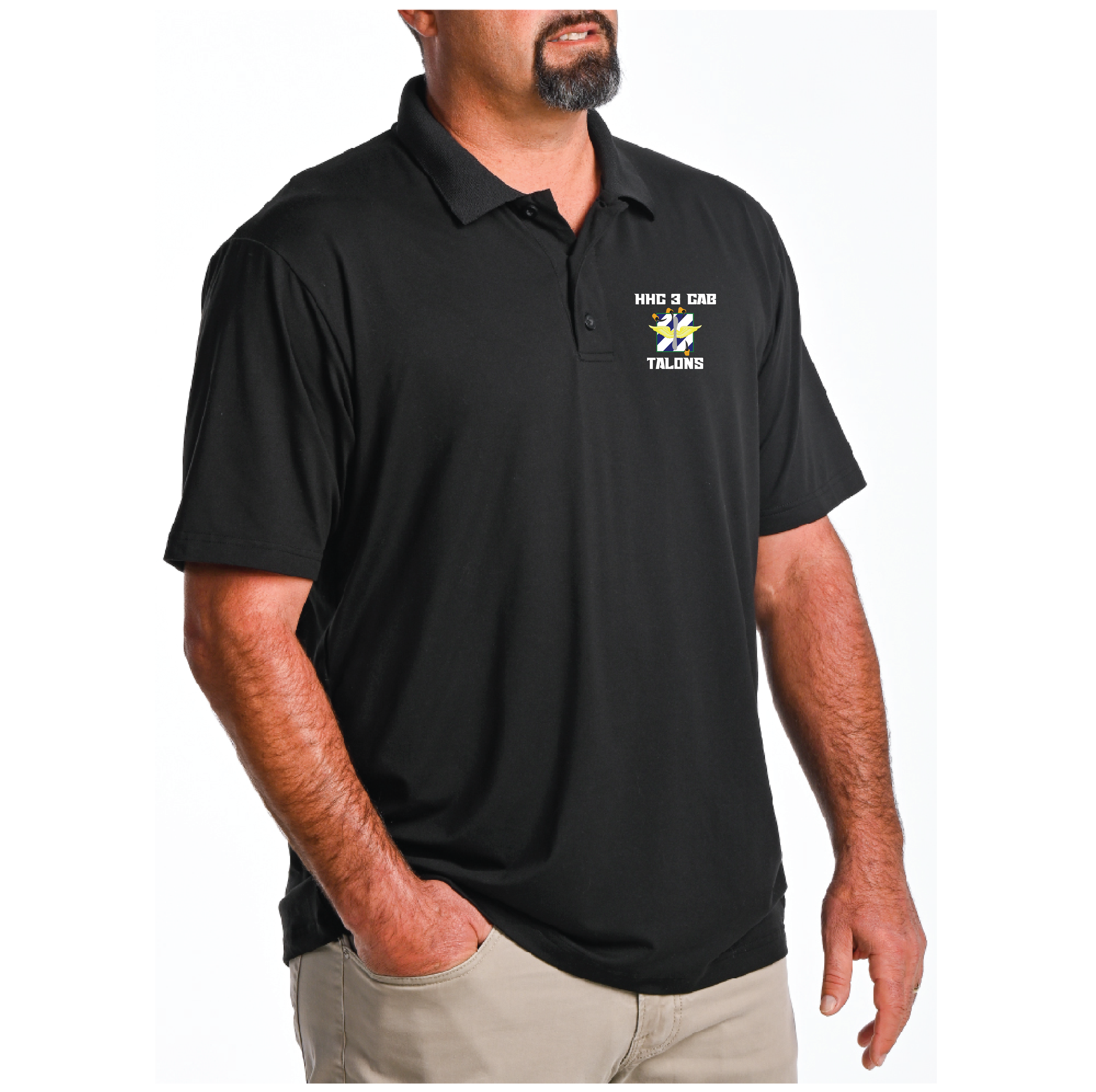 (HHC, 3CAB) - 01-085 LEVEL Tactical™ Golf Polo - BLACK