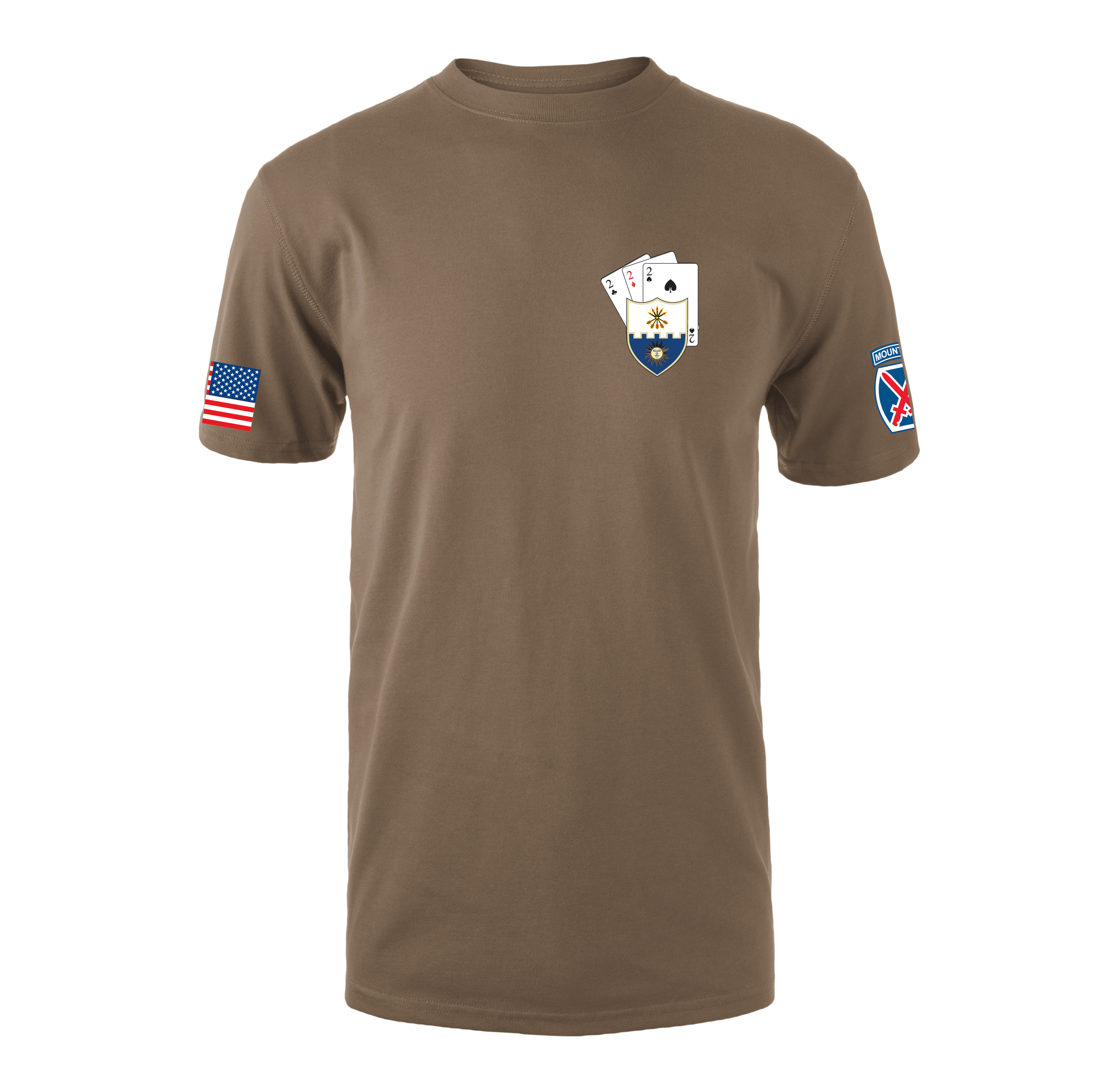 (B CO. - BUSHMASTER, 2-22 INF) - Z100 ZORREL™ Dri-Balance Tee - COYOTE