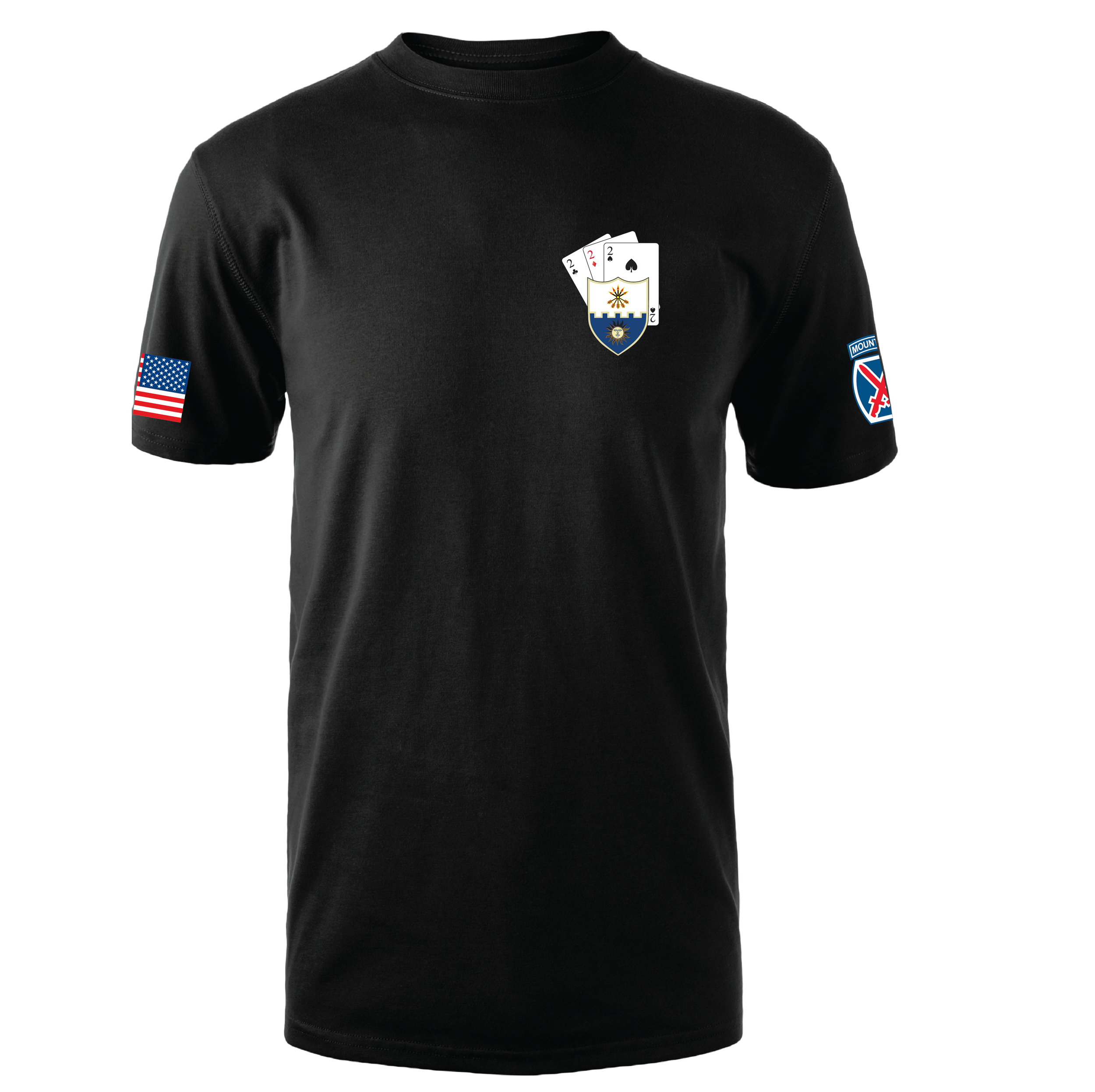 (A CO. - ANVIL, 2-22 INF) - Z100 ZORREL™ Dri-Balance Tee - BLACK