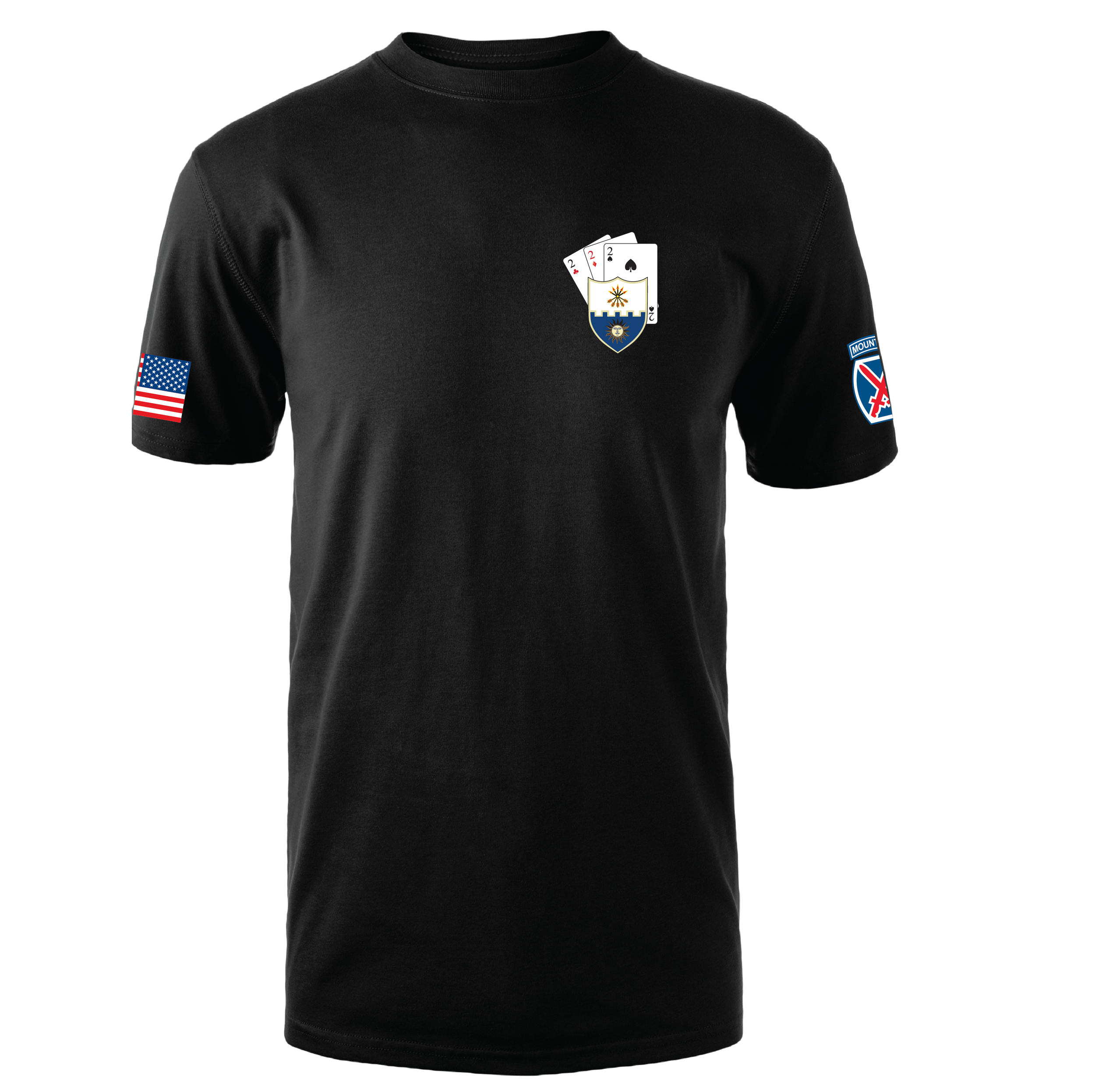 (A CO. - ANVIL, 2-22 INF) - Z100 ZORREL™ Dri-Balance Tee - BLACK