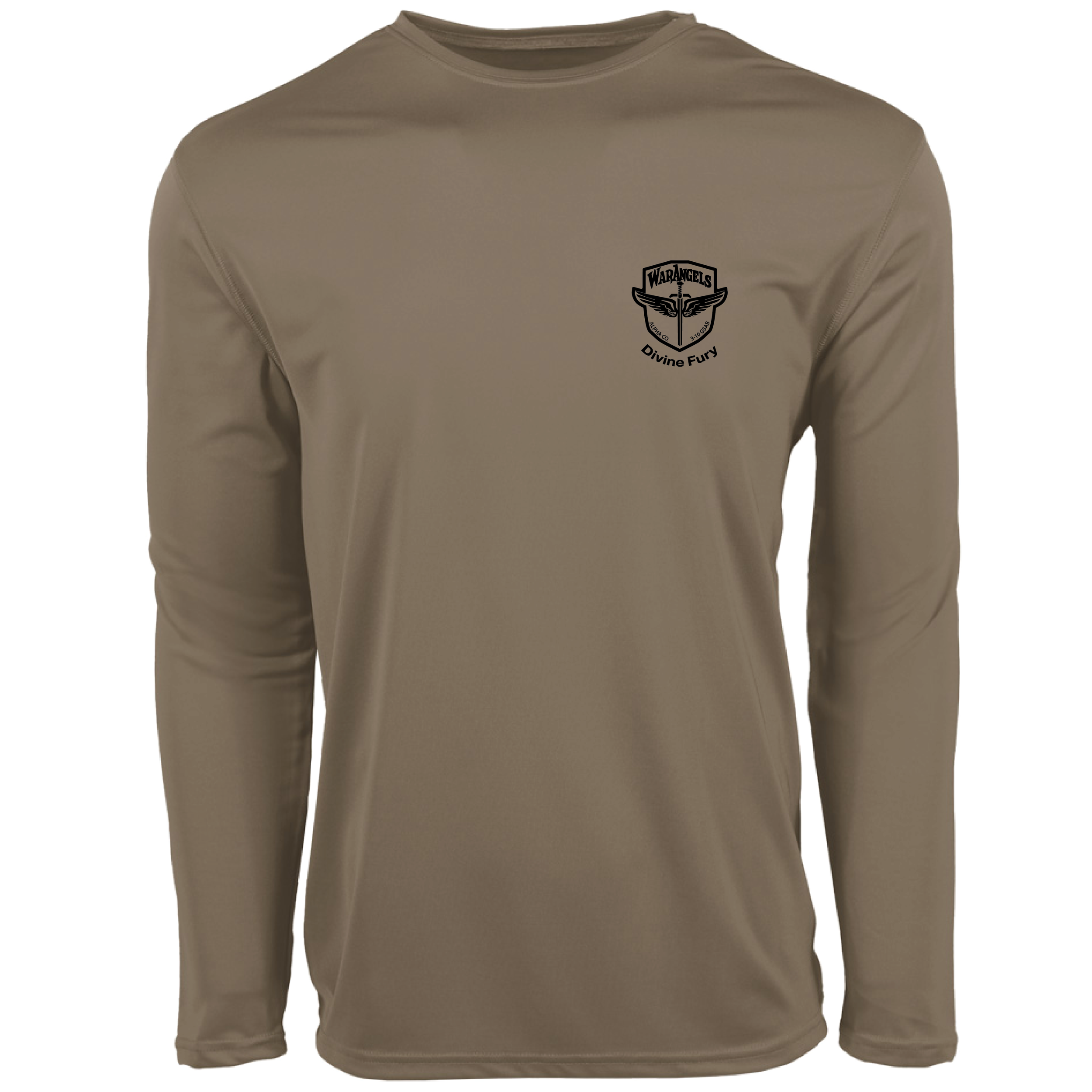 (ALPHA CO, 3-10 GSAB) - Z1051 -Zorrel Long Sleeve Training Tee - COYOTE BROWN