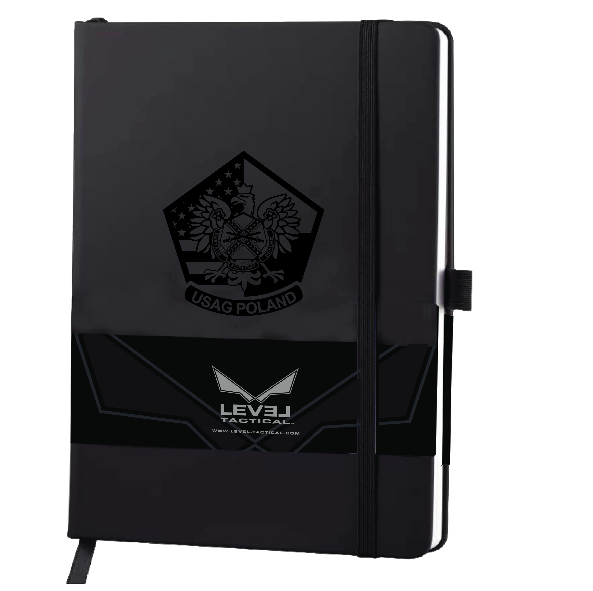 (USAG POLAND) - 01-095 LEVEL Tactical™ Black Large Journal Book