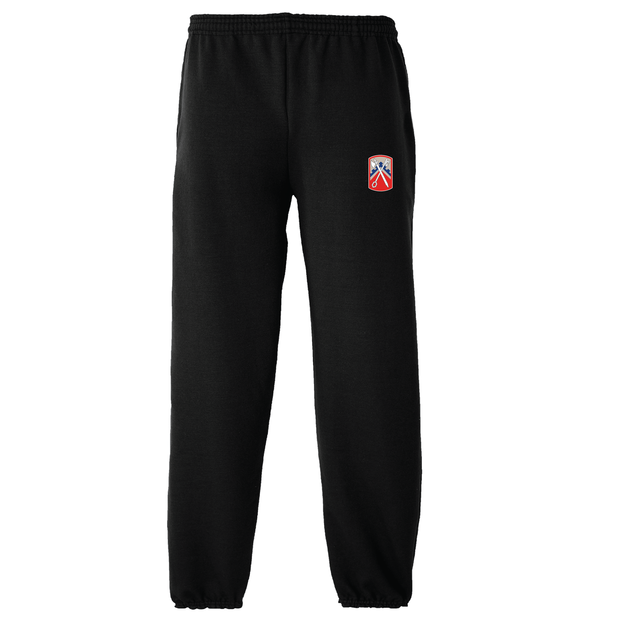(55TH QM CO.) PC78  Port & Co® Core Fleece Crewneck Sweatshirt - BLACK (Copy)