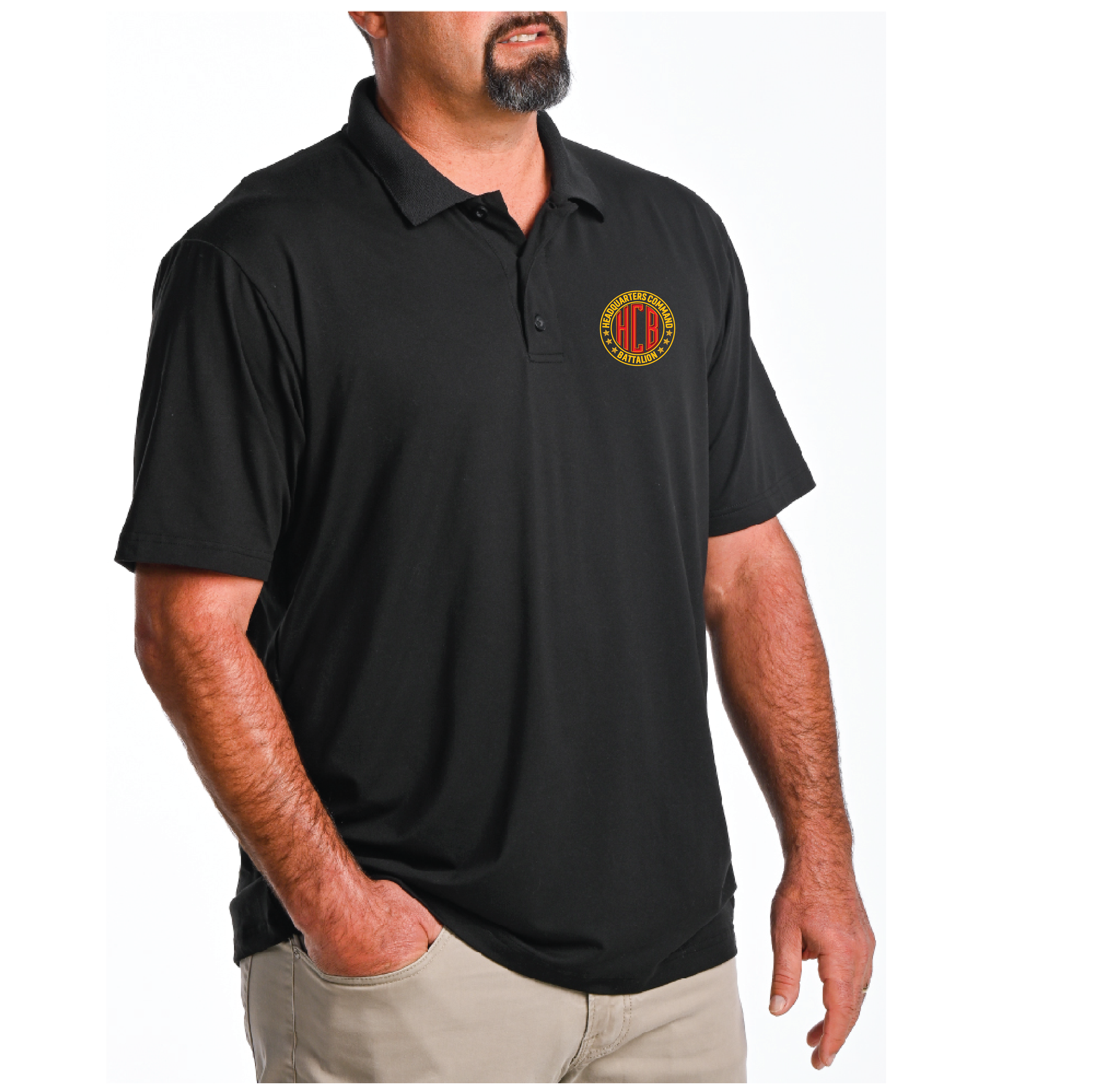 (HCB) - 01-085 LEVEL Tactical™ Golf Polo - Black