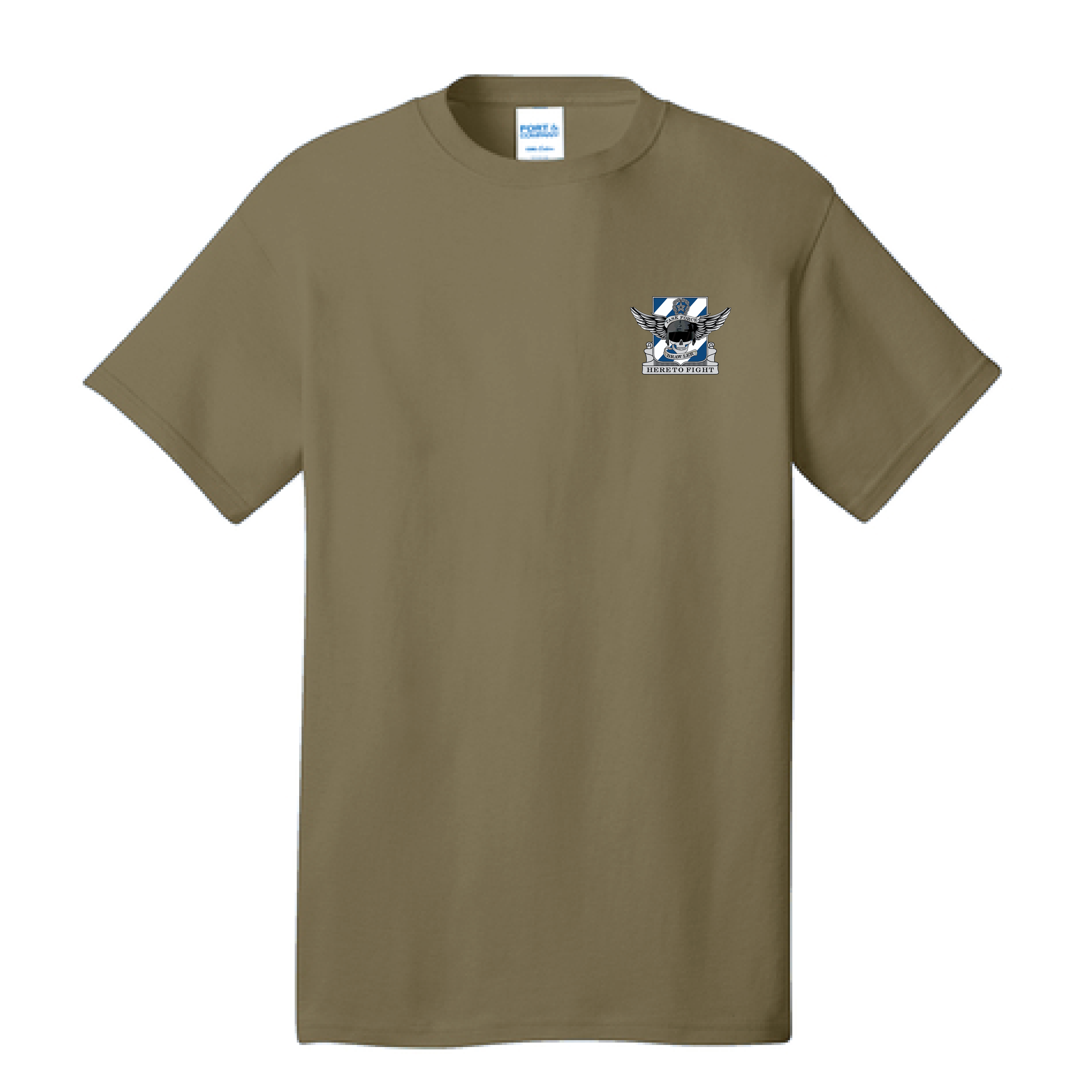 (DEMON CO., 4-3 AHB) -PC54  Port & Co™ Core Cotton Tee - COYOTE