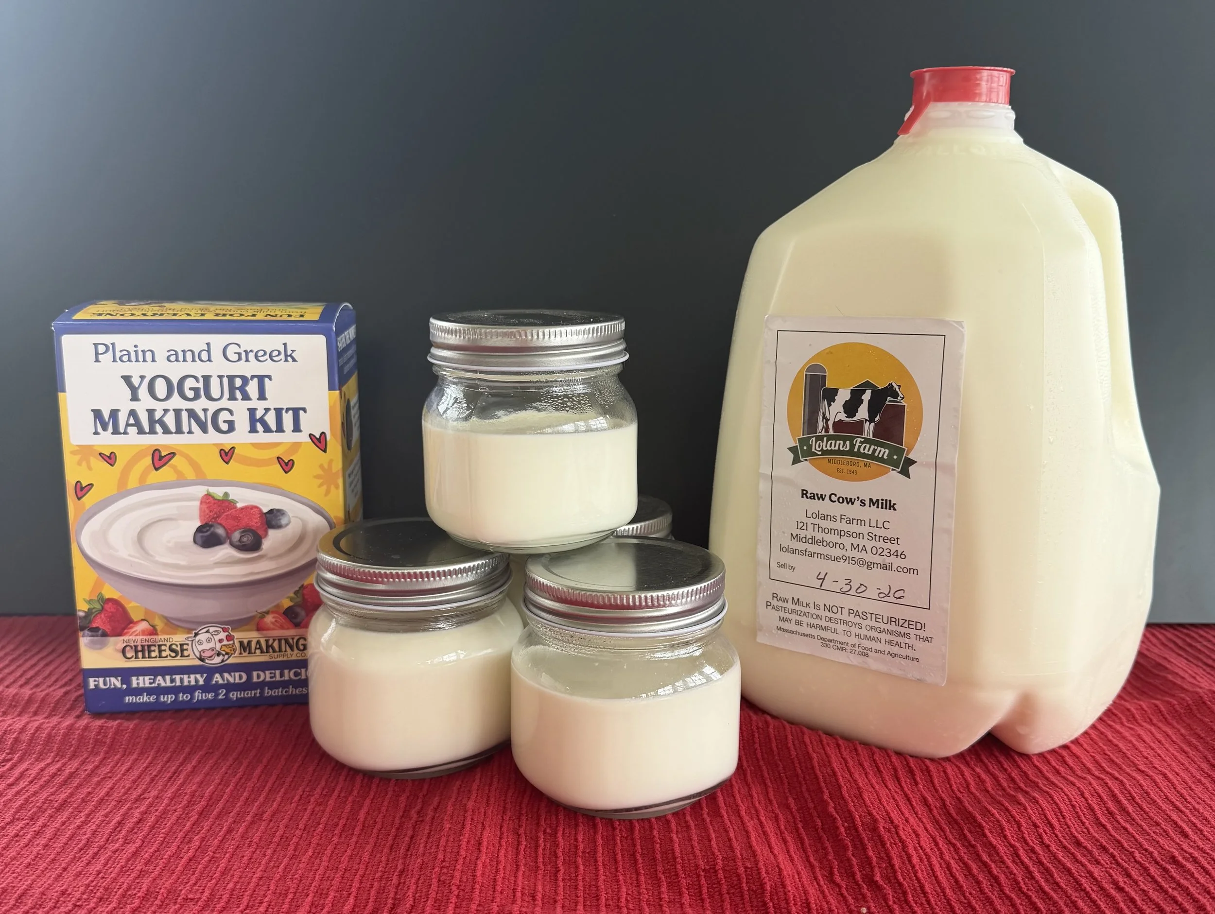 Homemade Yogurt with Lolans Farm Raw Milk